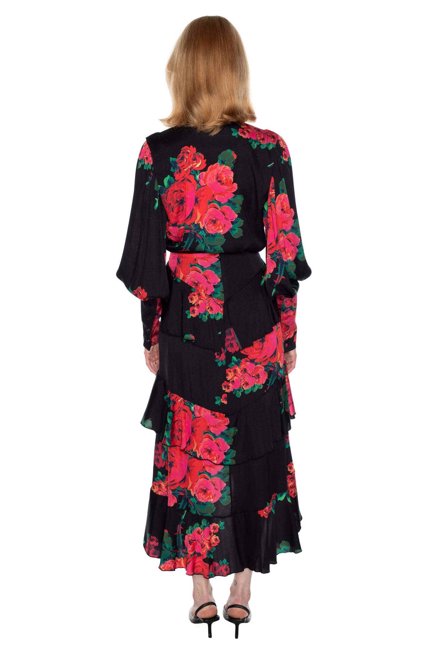 'SEVILLE ROSE' BISHOP SLEEVE BLOUSE - - Libertine