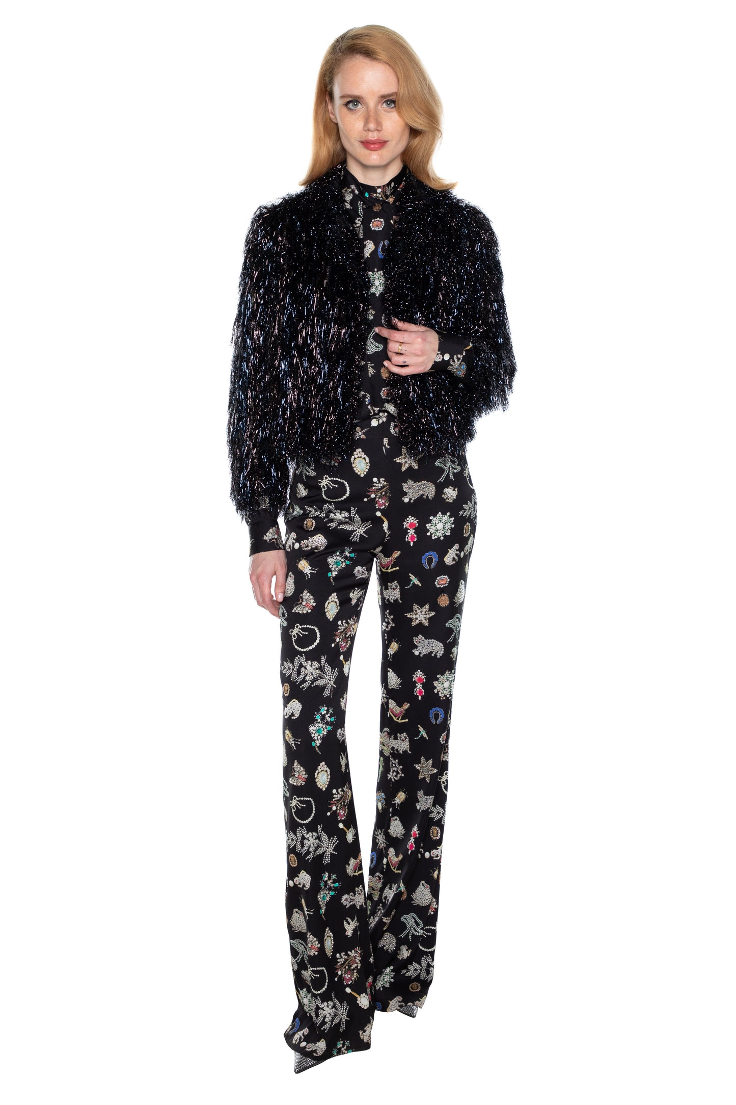 'GLAMOUR MONSTER' OPEN LAPEL SHRUG - - Libertine