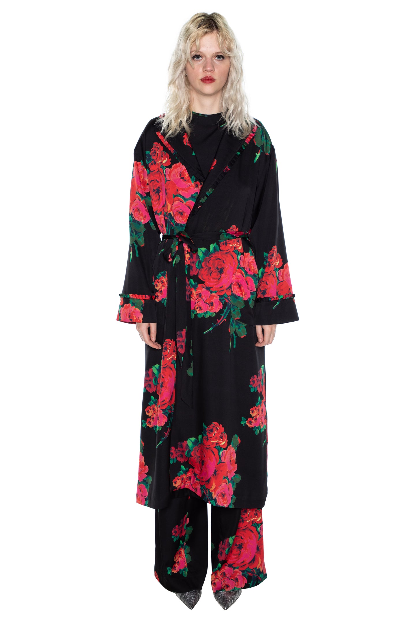 'SEVILLE ROSE ROBE COAT - - Libertine