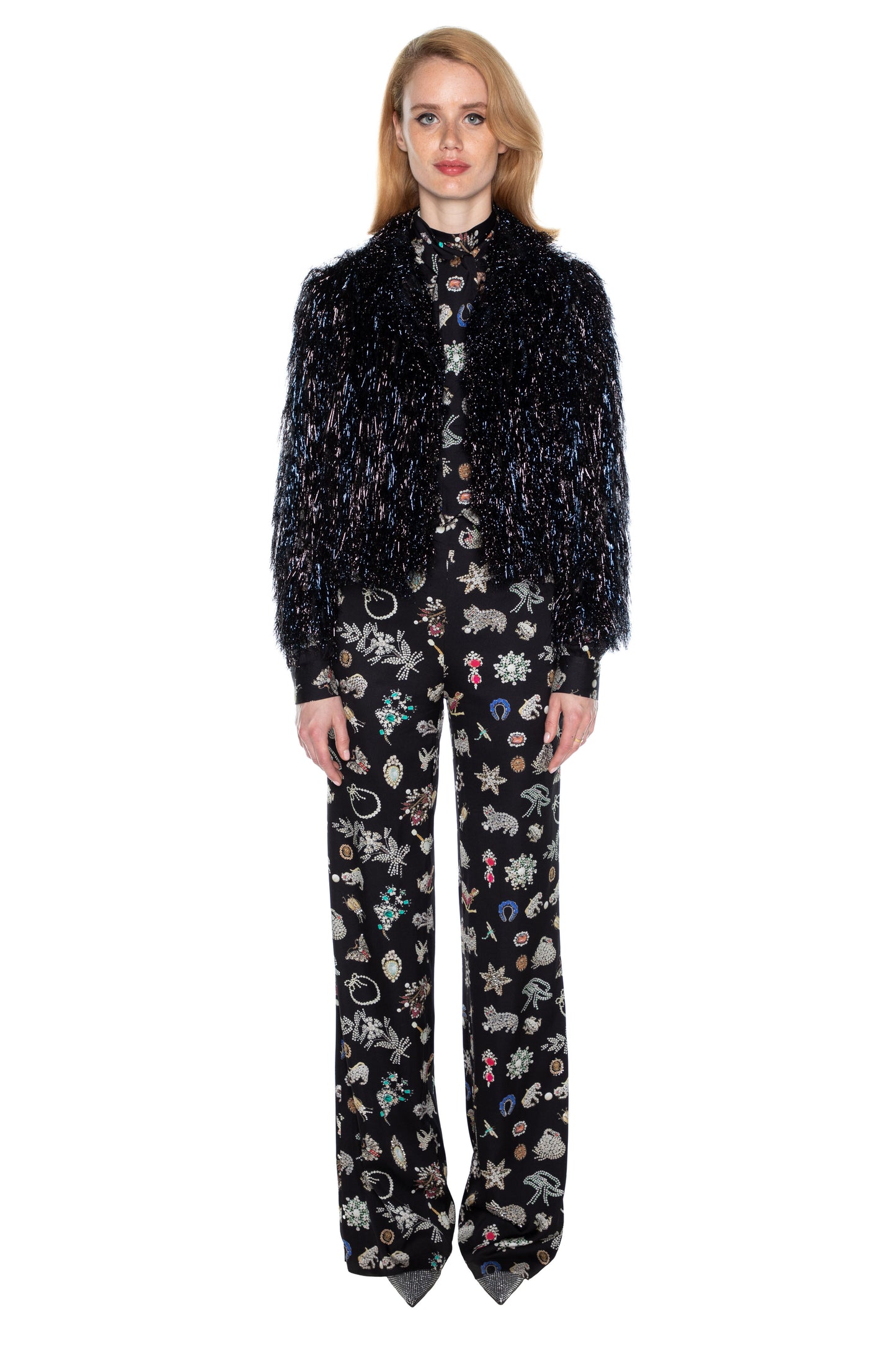 'GLAMOUR MONSTER' OPEN LAPEL SHRUG - - Libertine