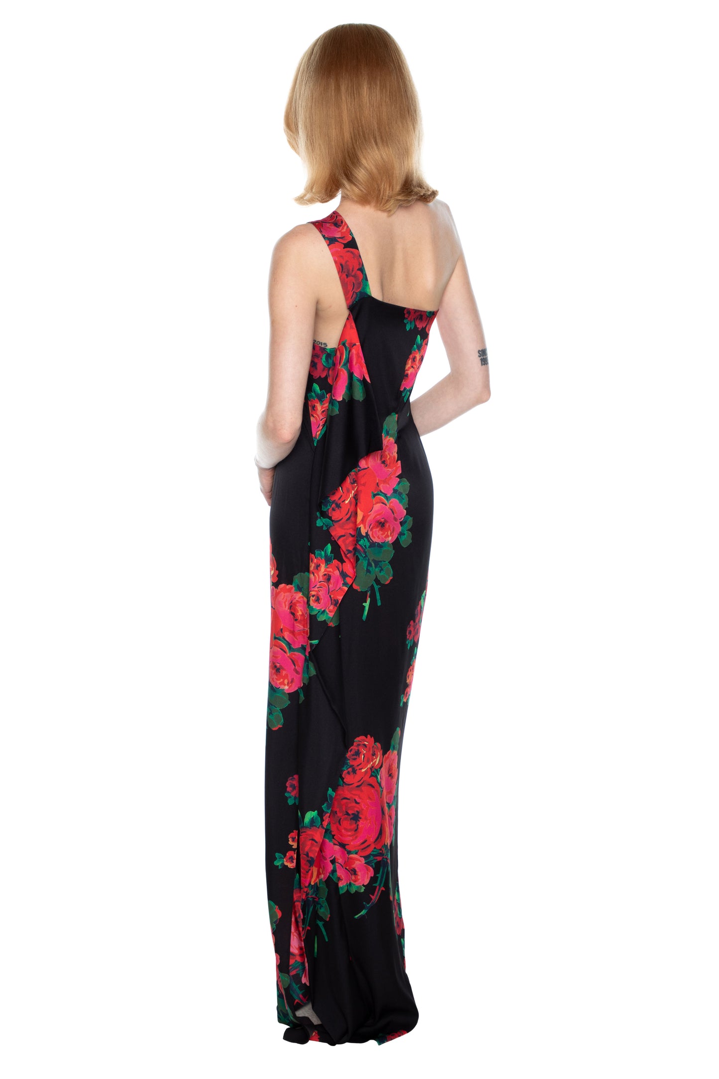 'SEVILLE ROSE' ONE SHOULDER GOWN - - Libertine