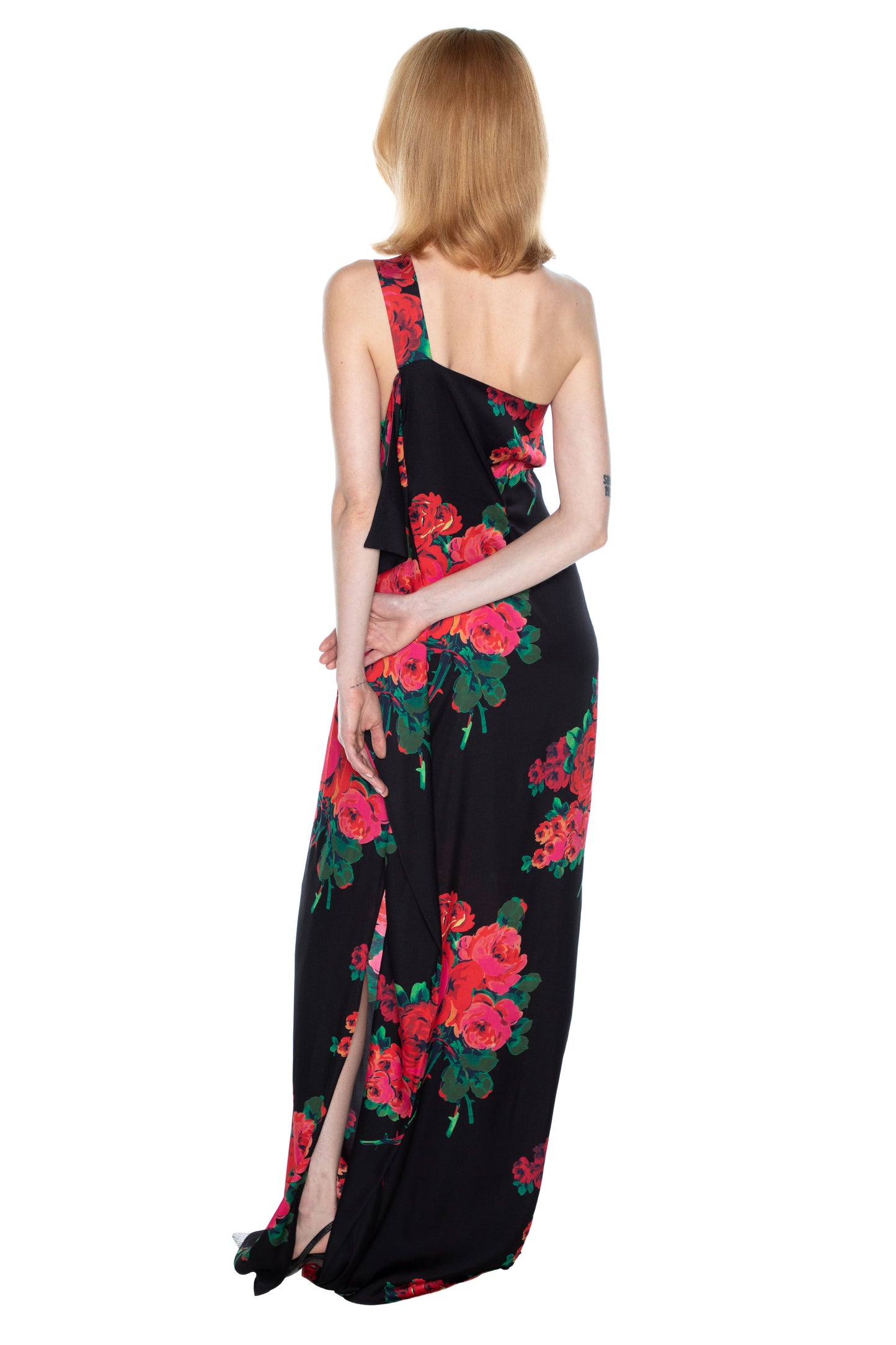'SEVILLE ROSE' ONE SHOULDER GOWN - - Libertine