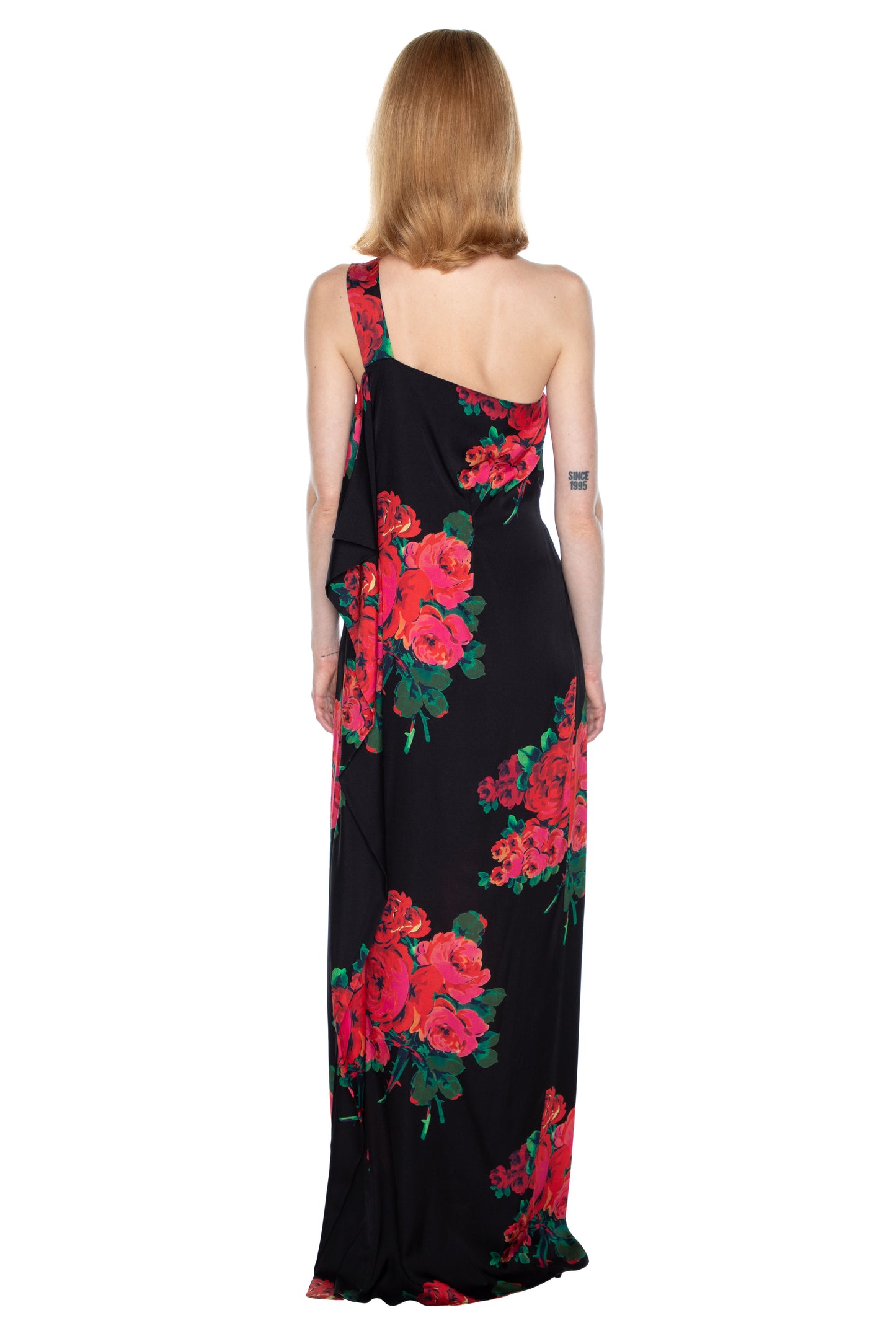 'SEVILLE ROSE' ONE SHOULDER GOWN - - Libertine