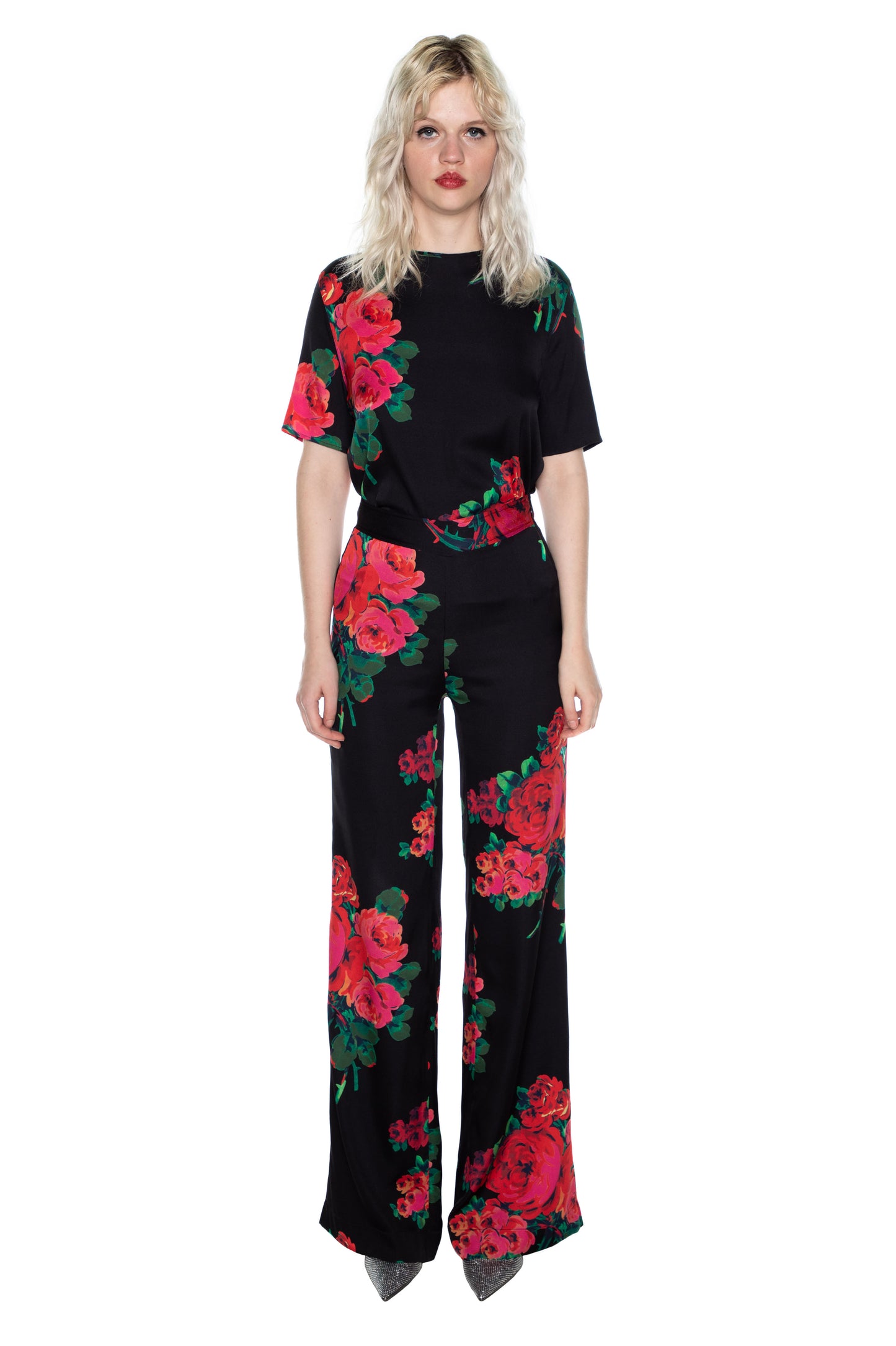 'SEVILLE ROSE' SLIM AARONS PANTS - - Libertine
