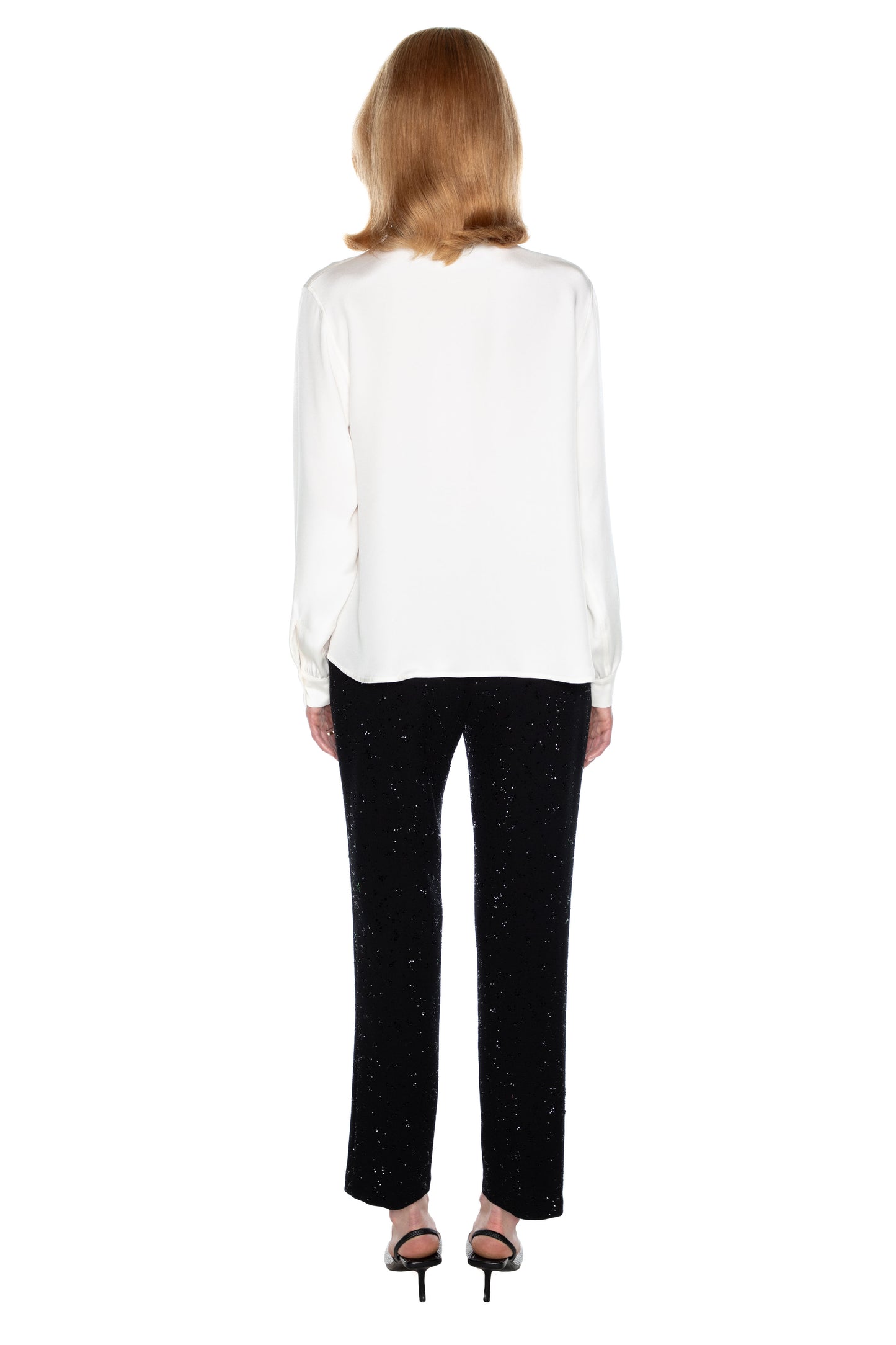 'LE SMOKING' SLIM KEITH TIE BLOUSE - - Libertine