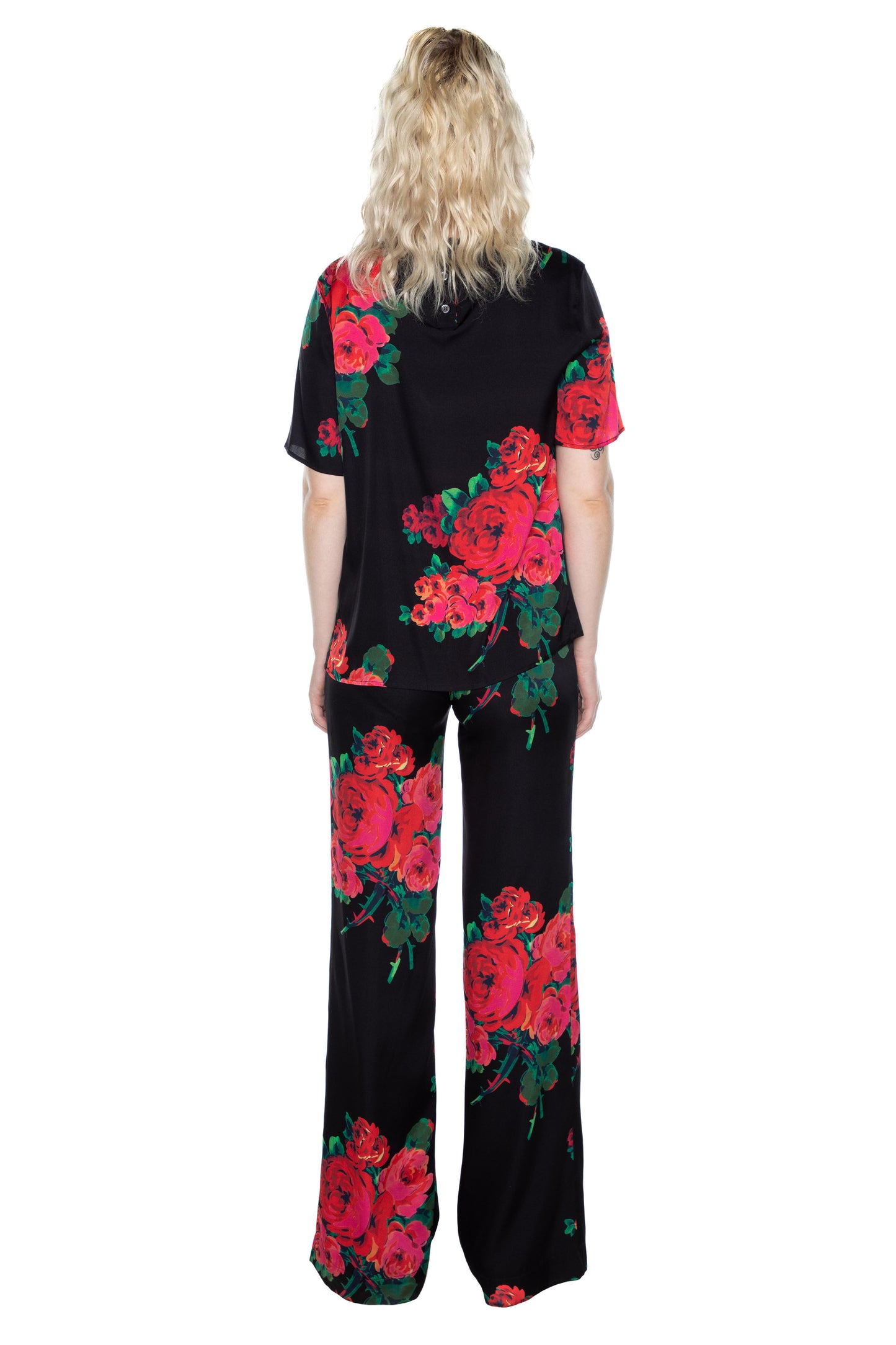 'SEVILLE ROSE' SHORT SLEEVE BLOUSE - - Libertine