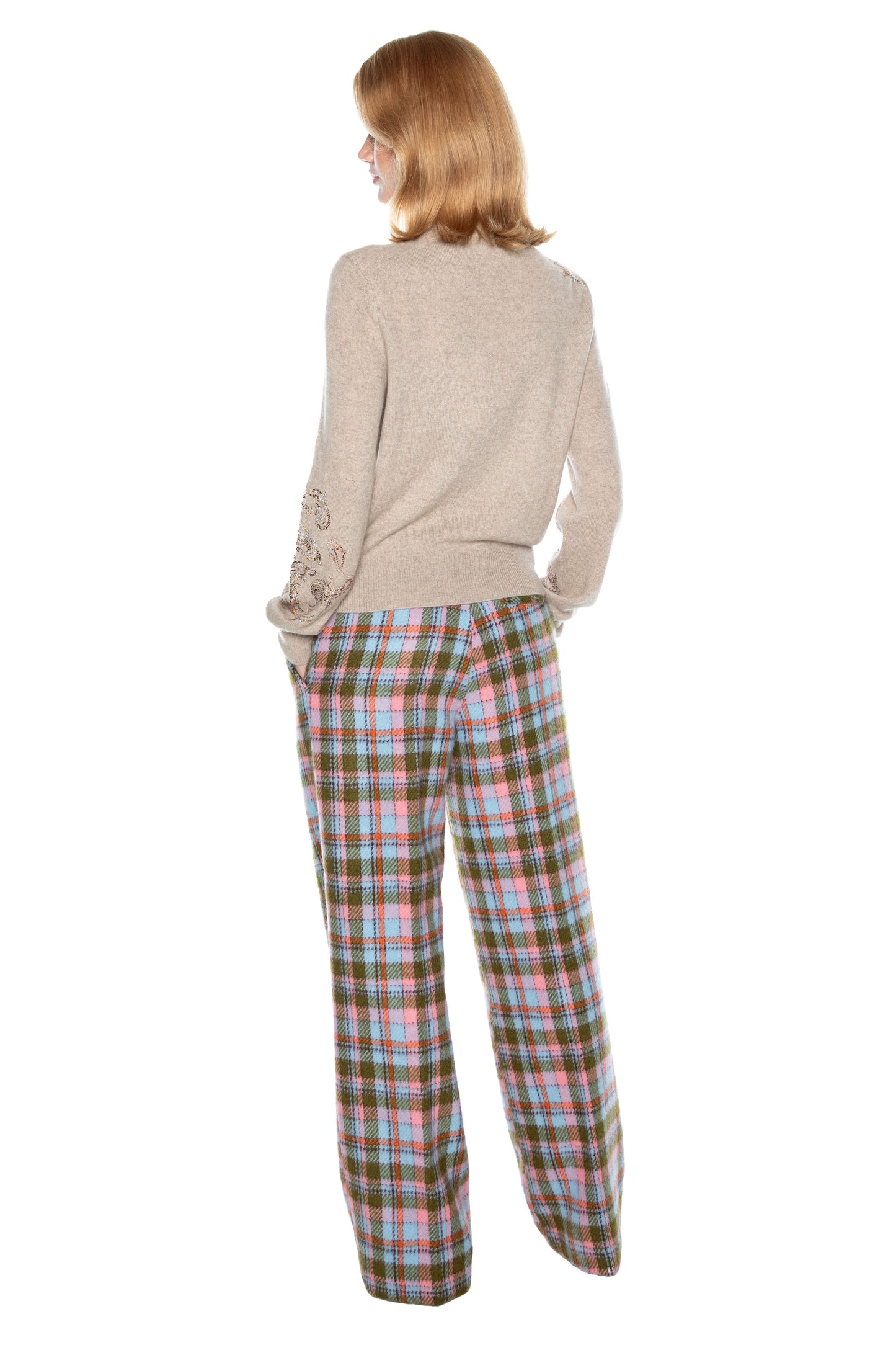 'SCOTTISH PAISLEY' SHRUNKEN PULLOVER SWEATER - - Libertine