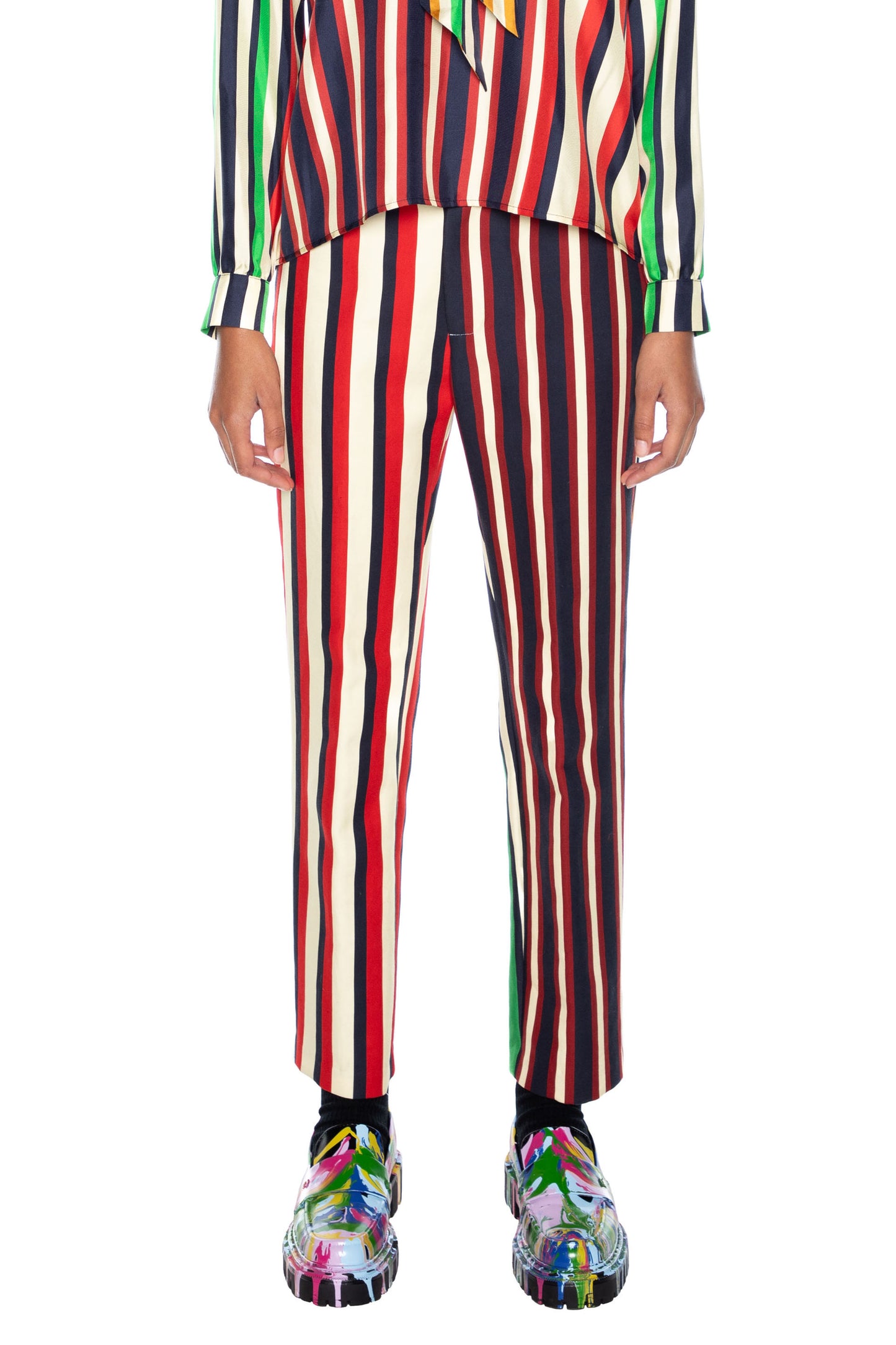 'ETON STRIPE' NARROW TROUSER - - Libertine