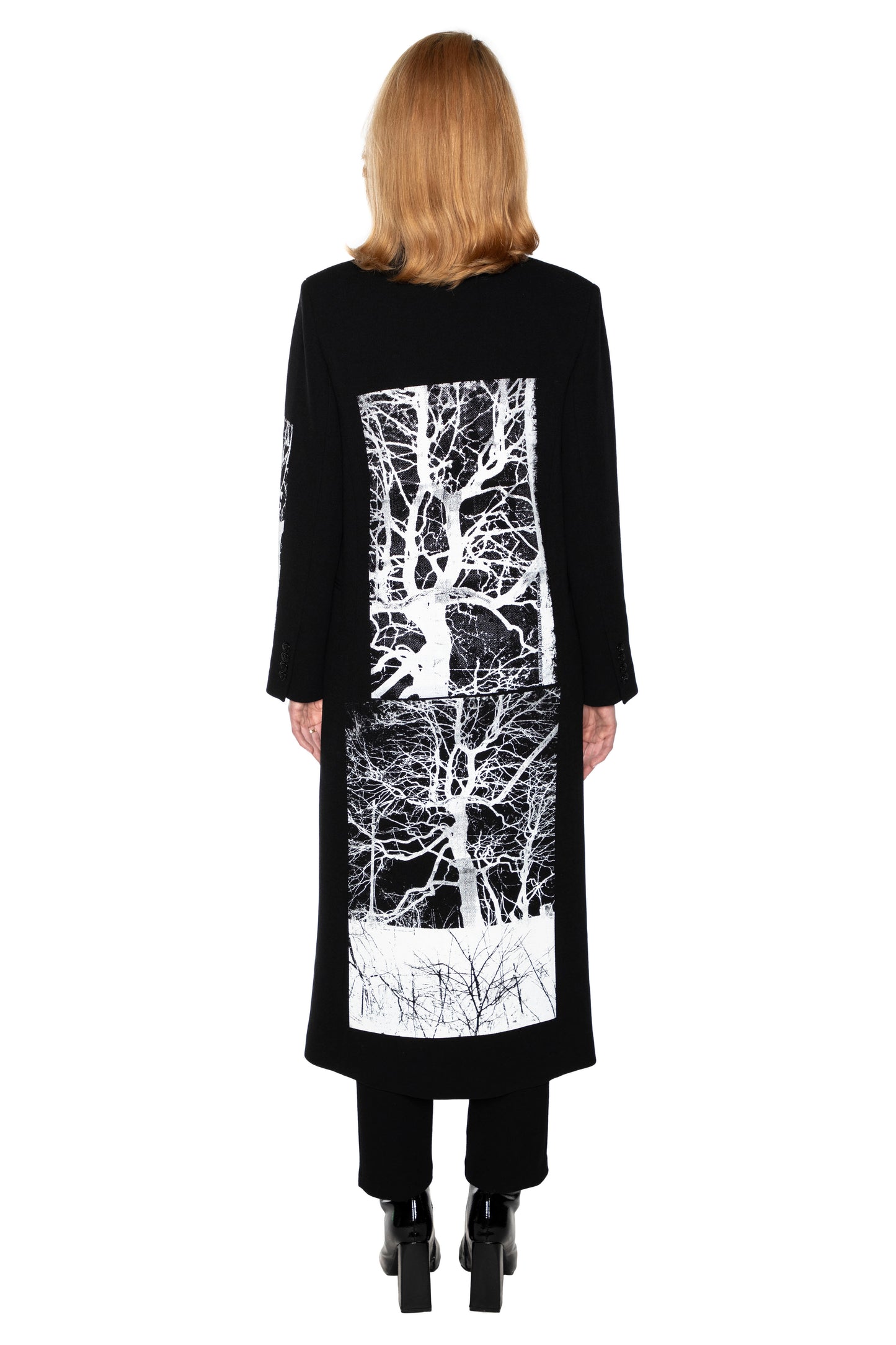 'MIDNIGHT FOREST' MIDI DOUBLE BREASTED COAT - - Libertine