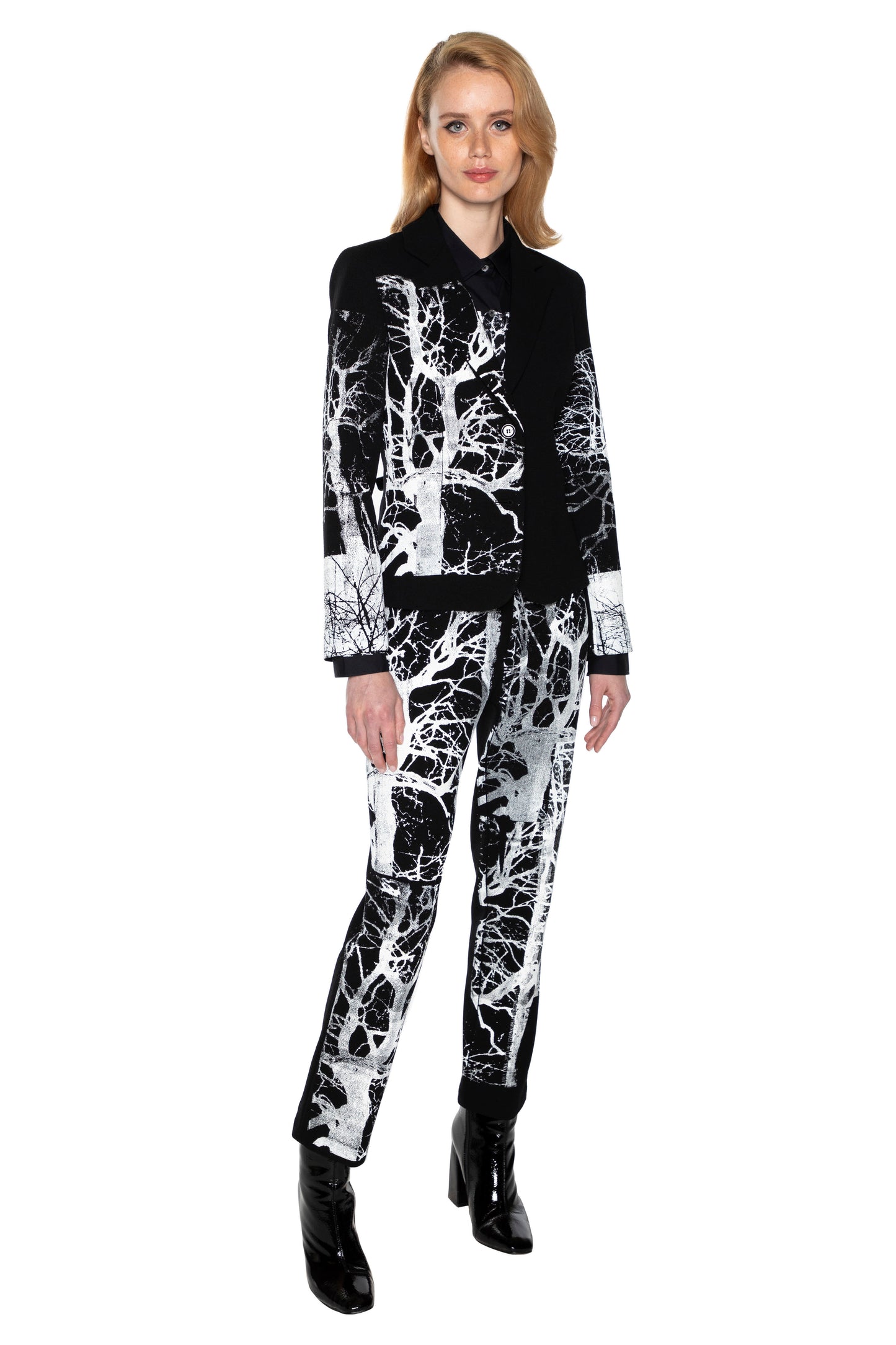 'MIDNIGHT FOREST' LONG SLEEVE SHORT BLAZER - - Libertine