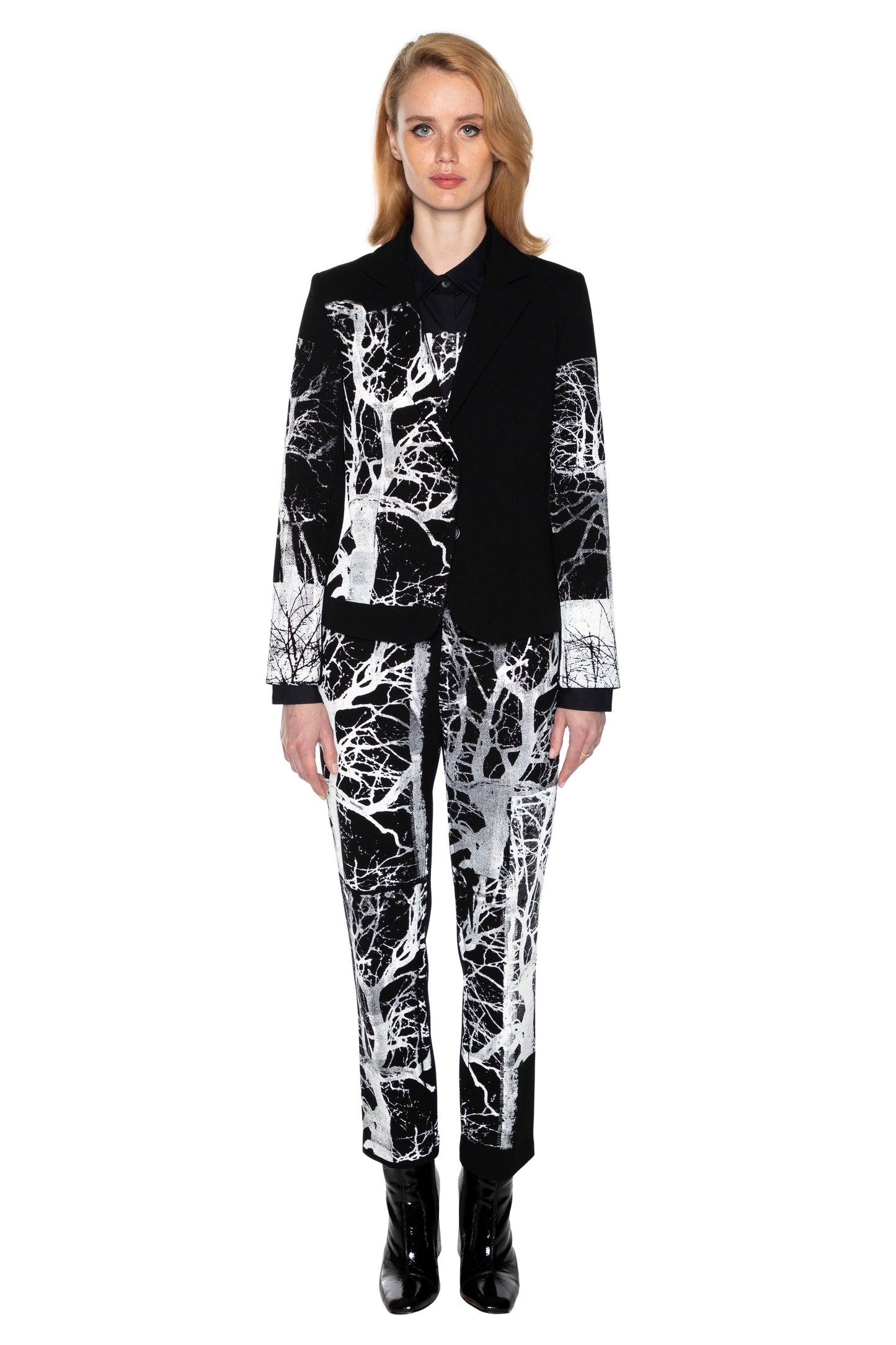 'MIDNIGHT FOREST' LONG SLEEVE SHORT BLAZER - - Libertine