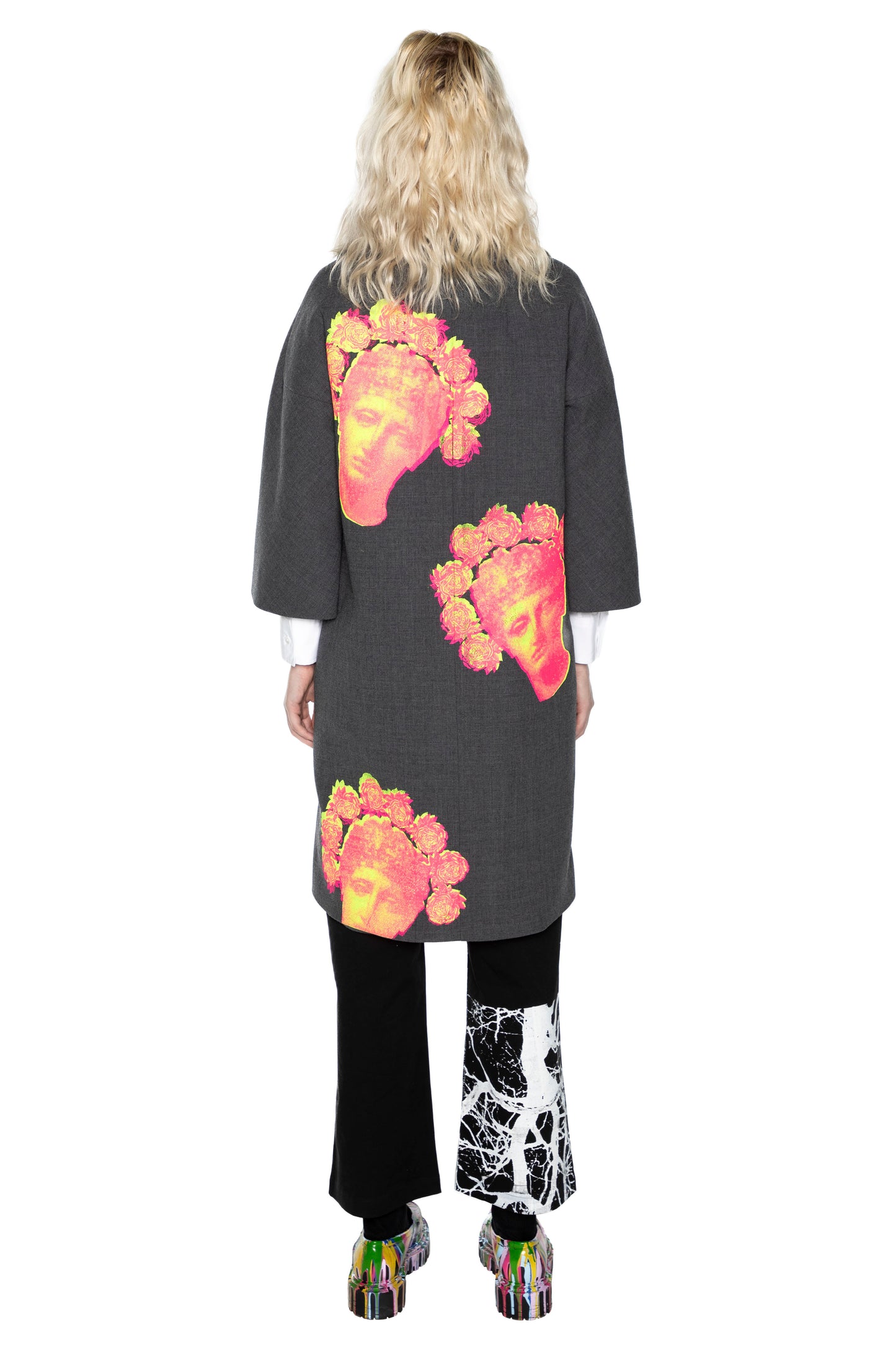 'FLOWER CROWN' PATCH POCKET COAT - - Libertine