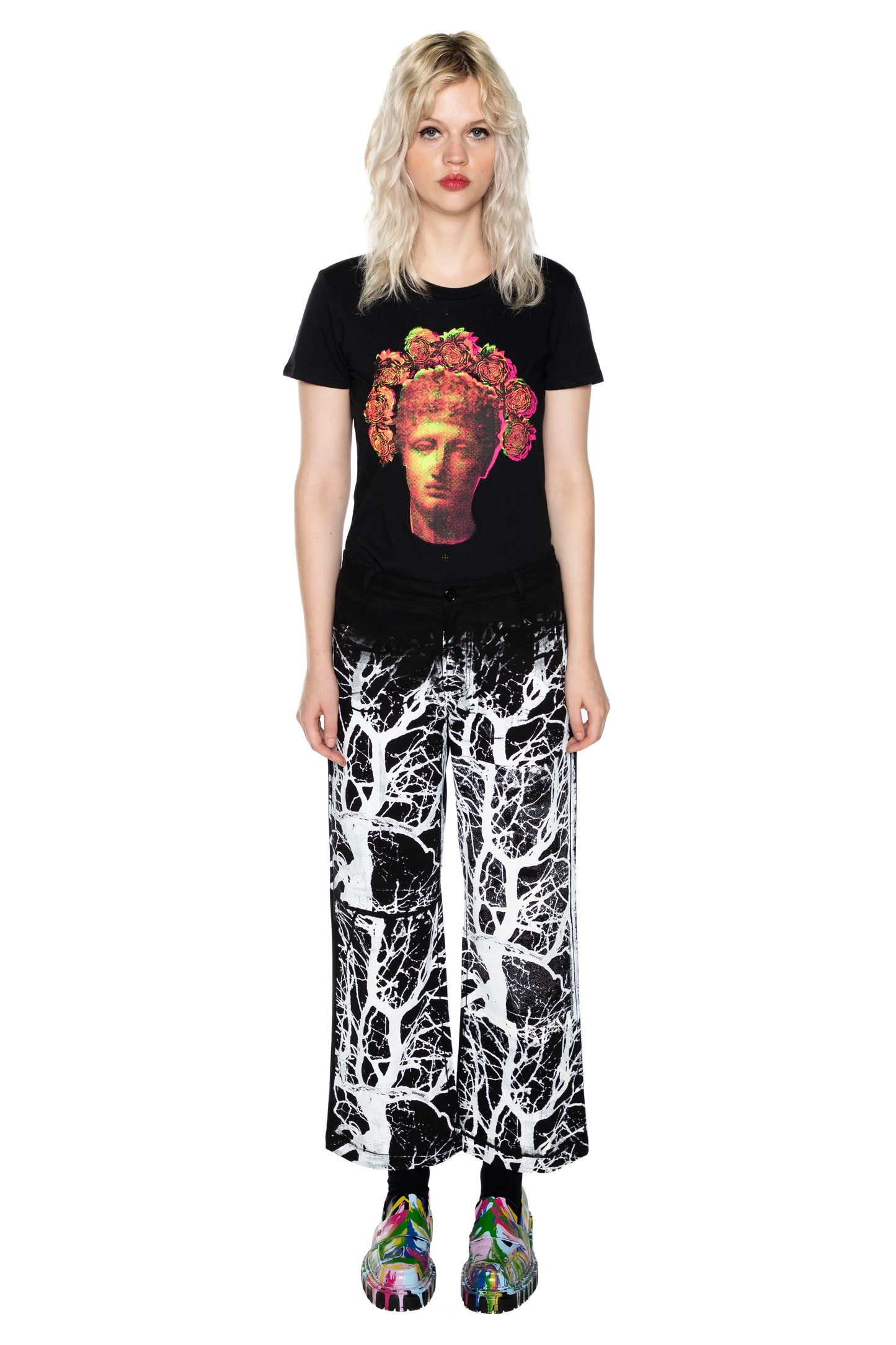 'FLOWER CROWN' T SHIRT - - Libertine