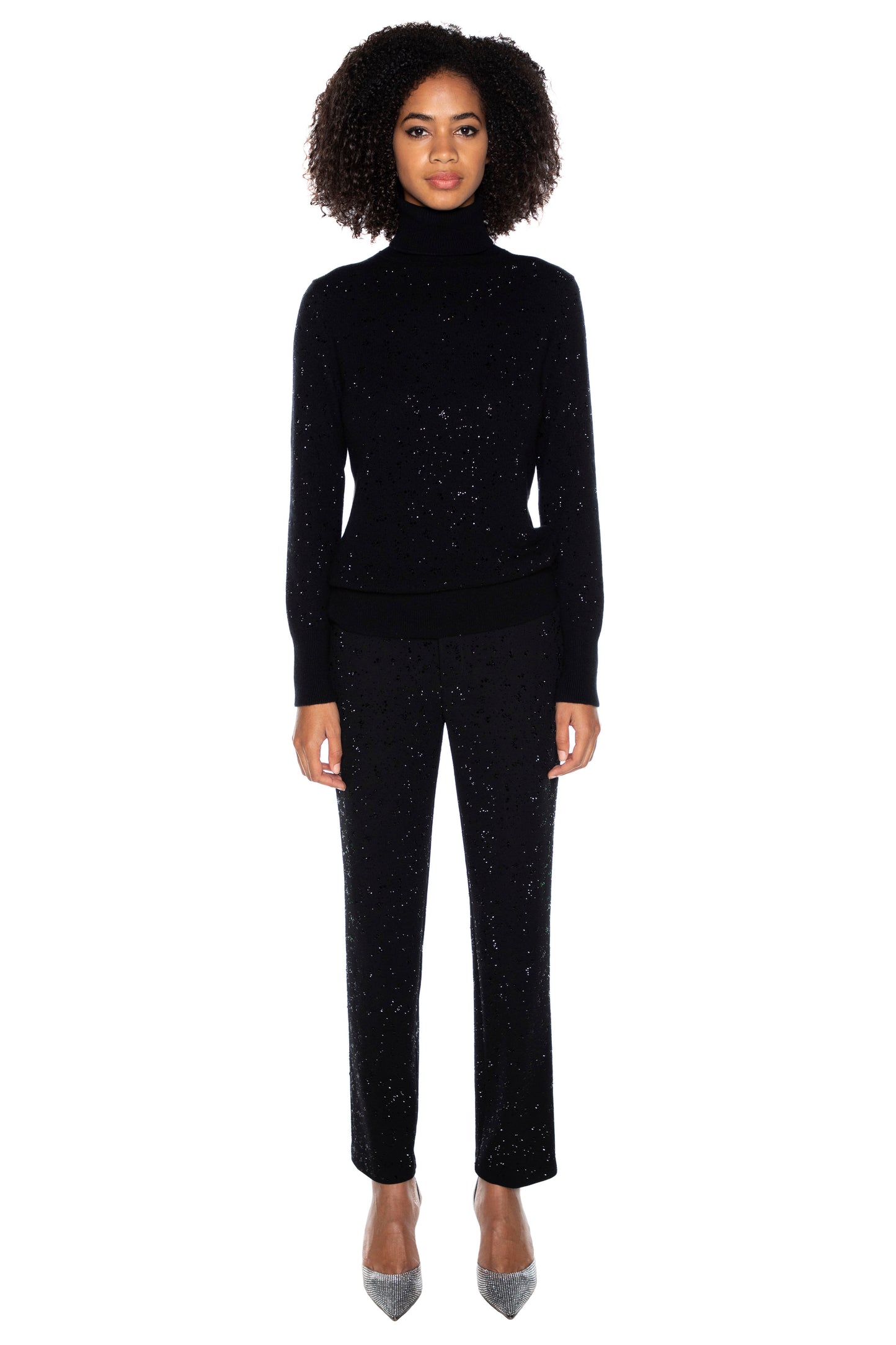 'HEAVY STARDUST' CASHMERE TURTLENECK SWEATER - - Libertine