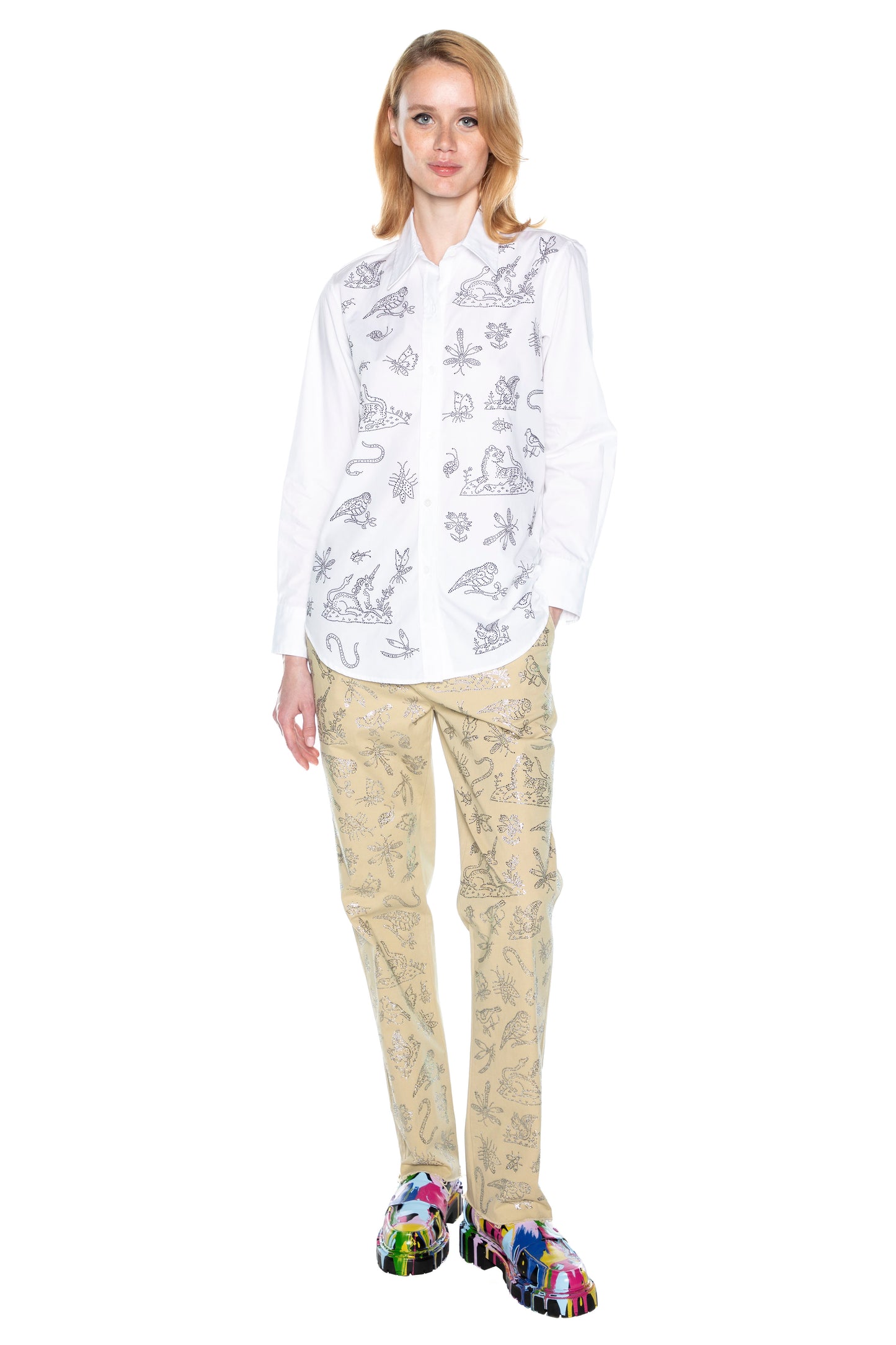 'ELIZABETHAN STUMP WORK' WOMEN'S CHINOS - - Libertine