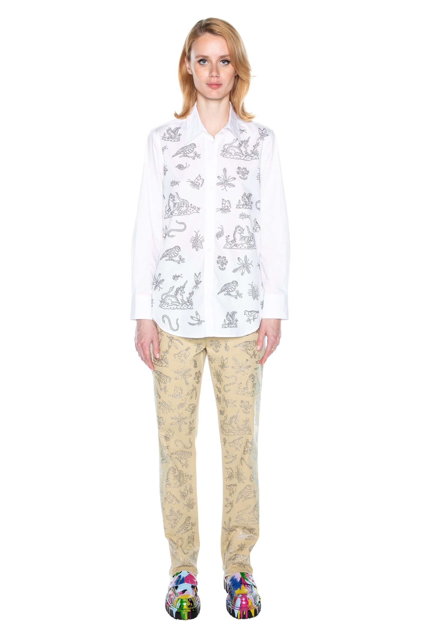 'ELIZABETHAN STUMP WORK' WOMEN'S CHINOS - - Libertine