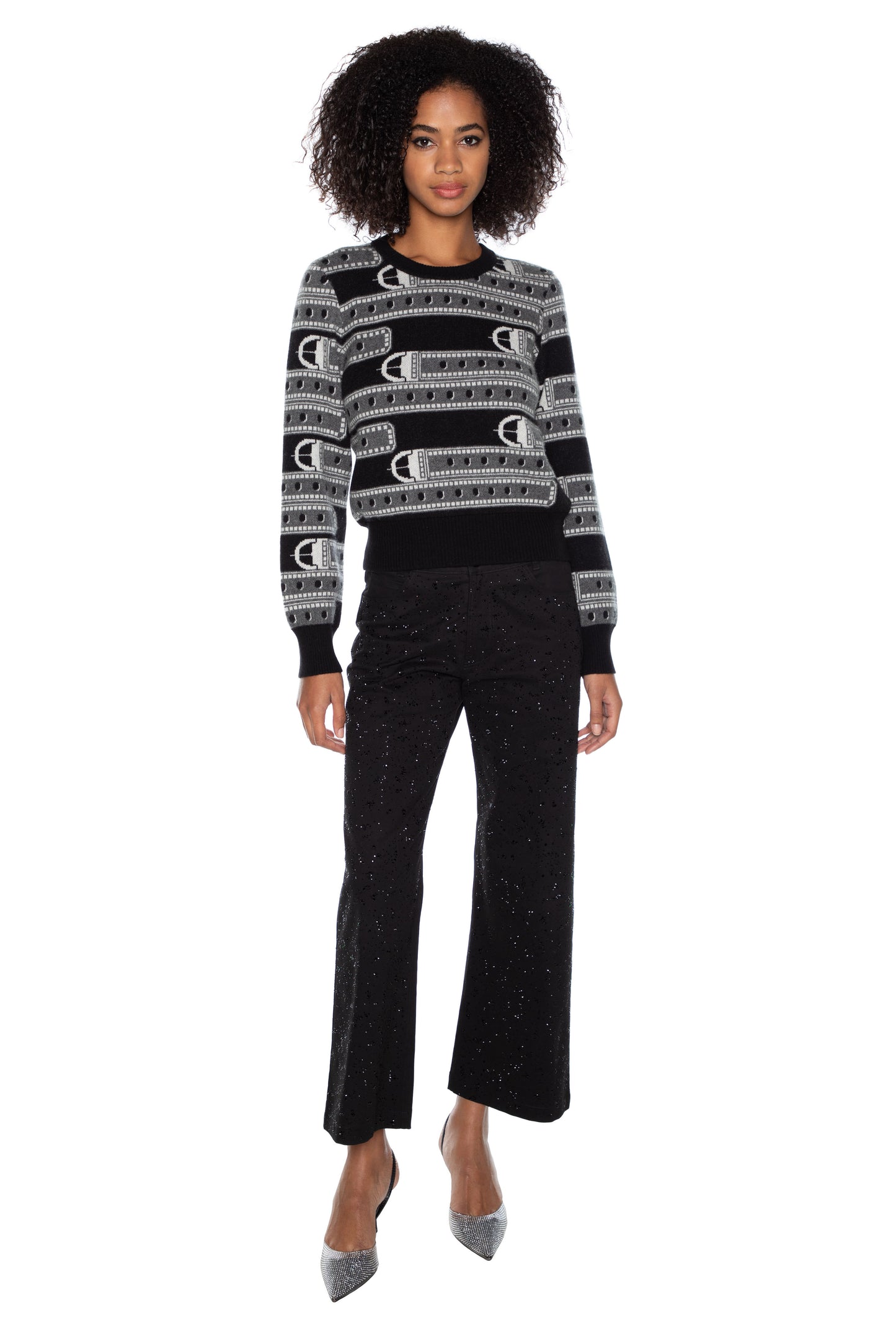 'HEAVY STARDUST' CROPPED WIDE LEG PANT - - Libertine