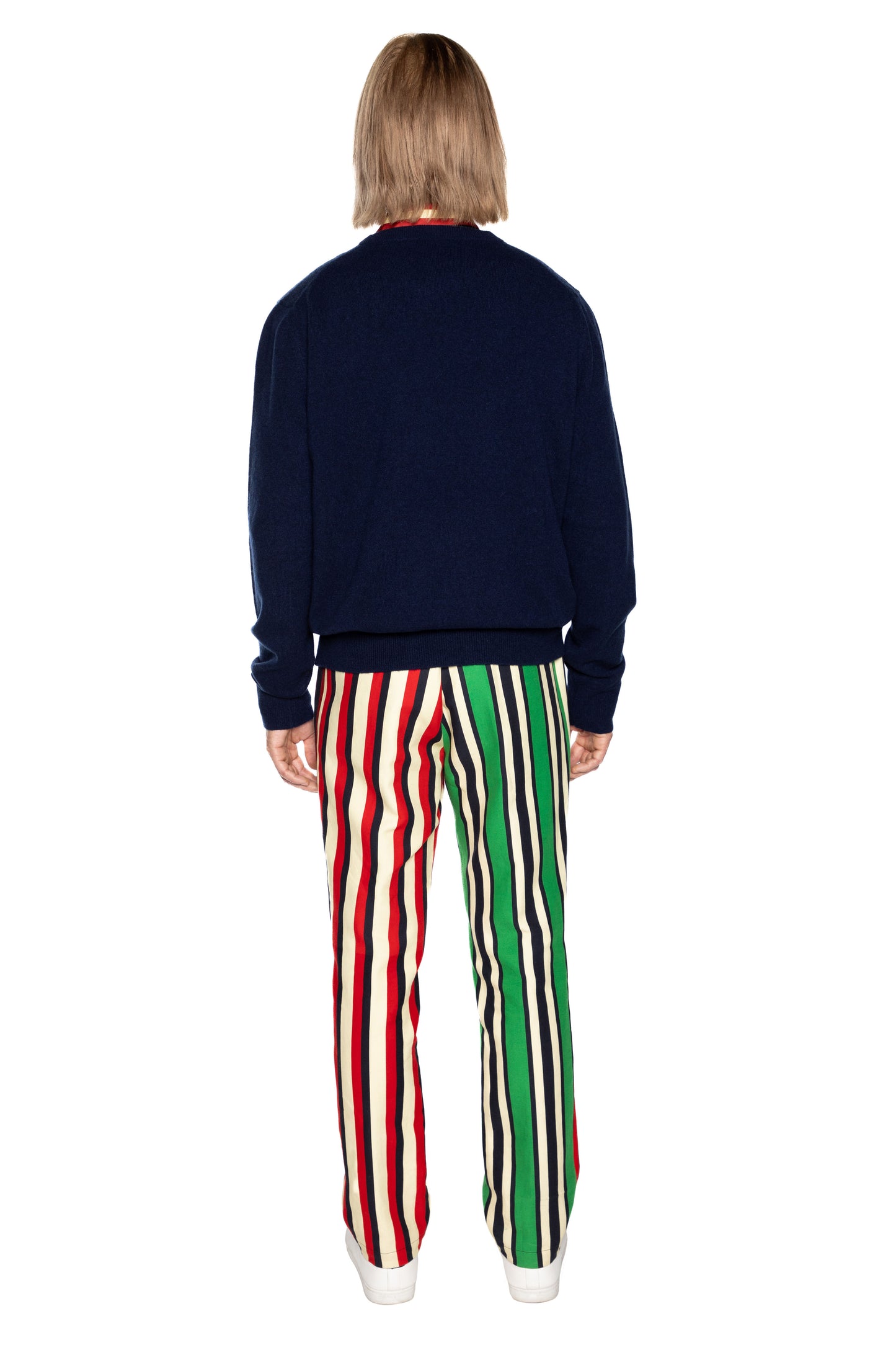 'LIBERTINE LUXE CASHMERE' NAVY PULLOVER - - Libertine