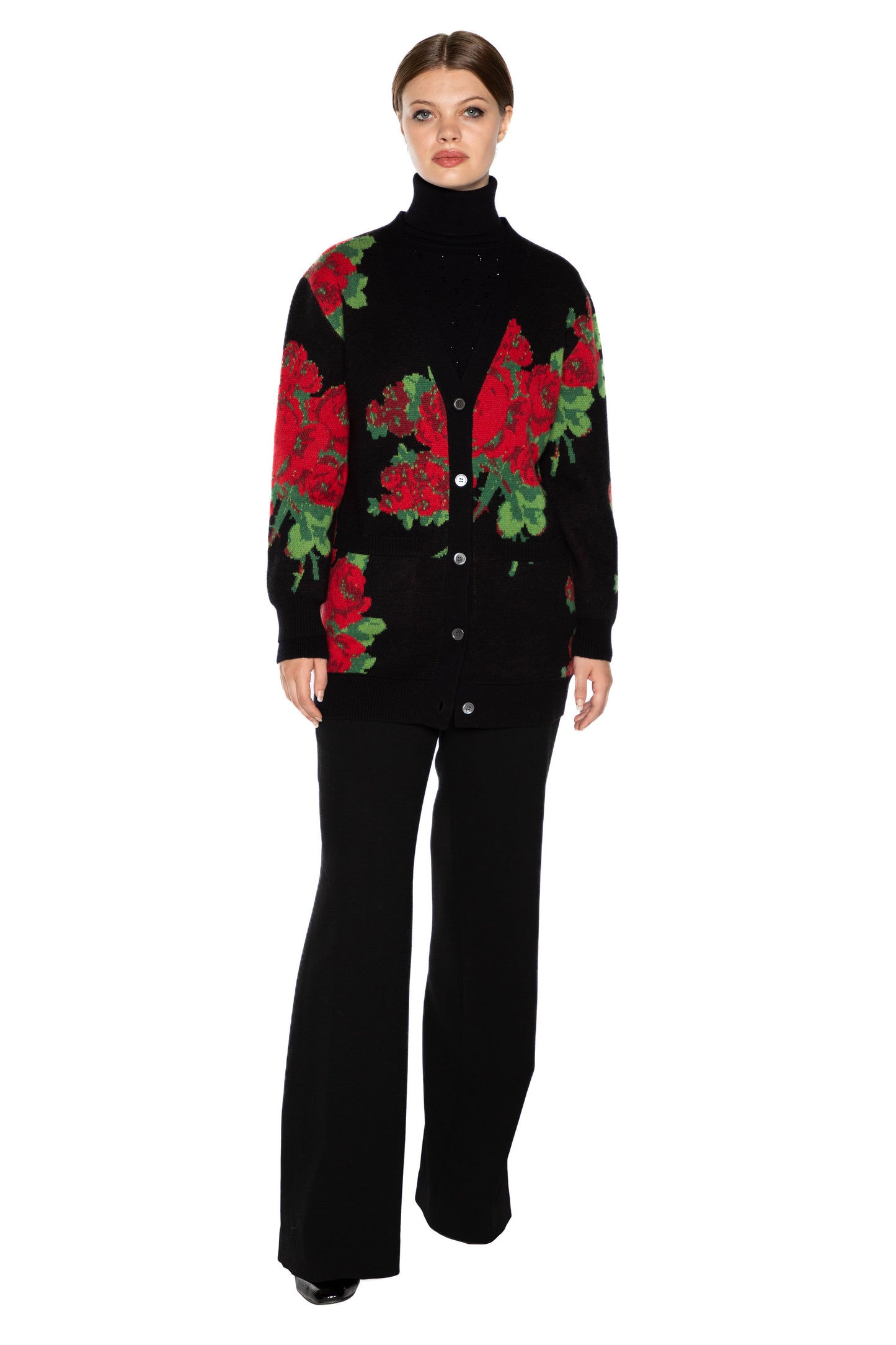 'SEVILLE ROSE' OVERSIZED CARDIGAN - - Libertine