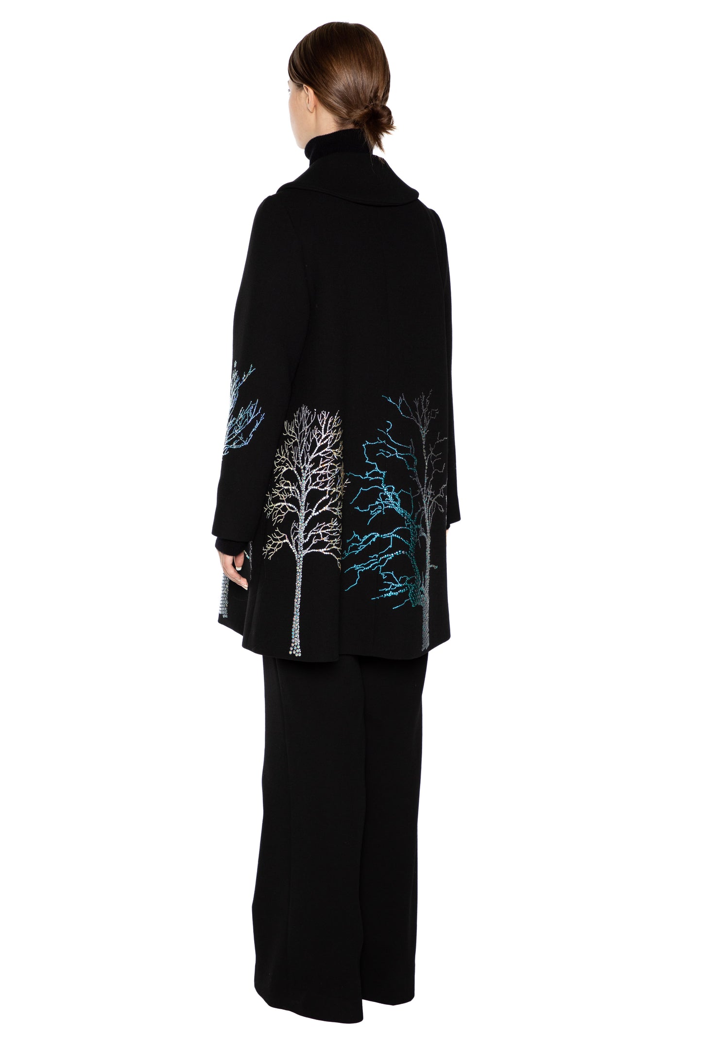 'CRYSTAL FOREST' PETER PAN COLLAR COAT - - Libertine