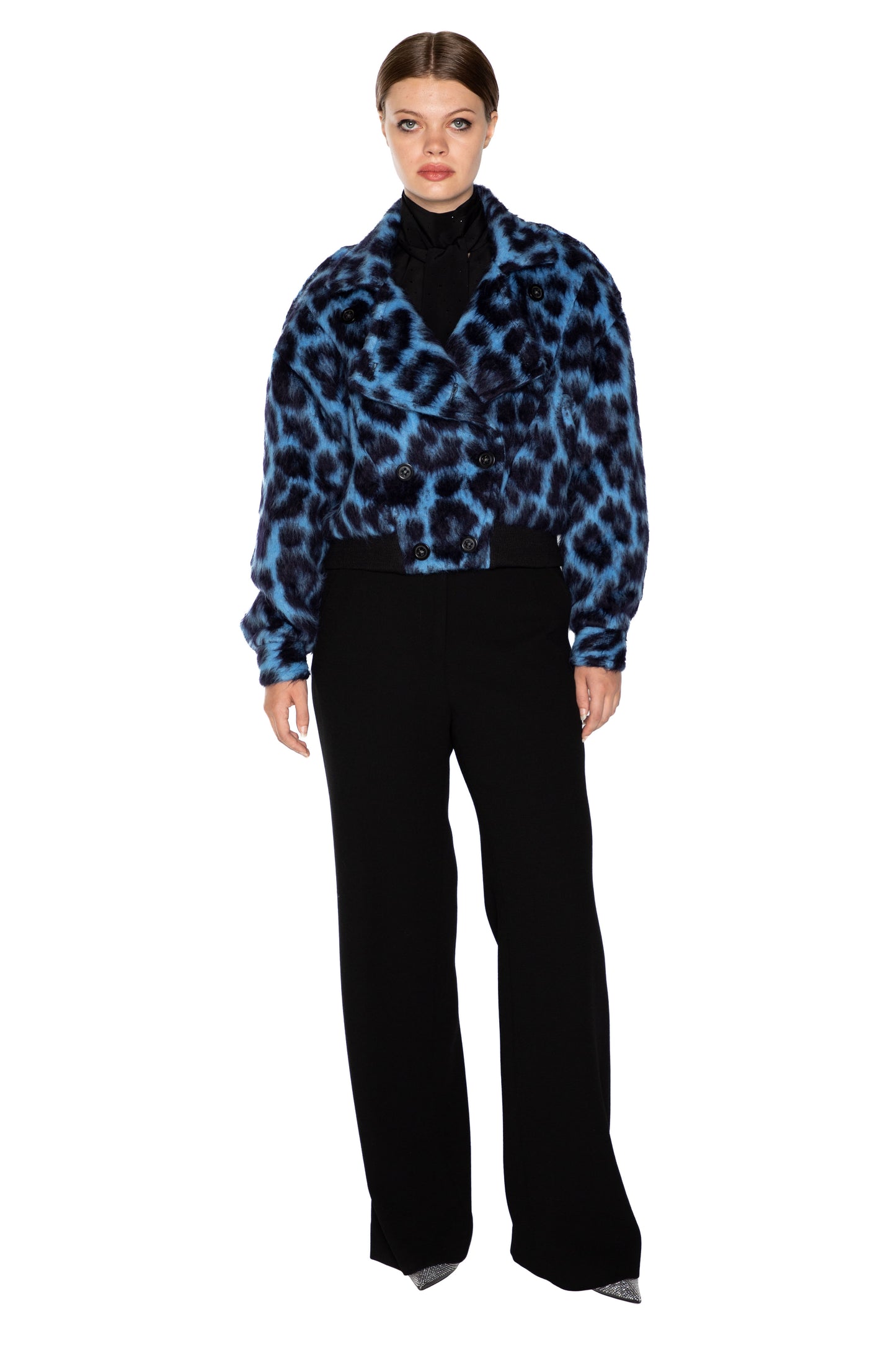 'LONDON LEOPARDO' DOUBLE BREASTED BOMBER - - Libertine