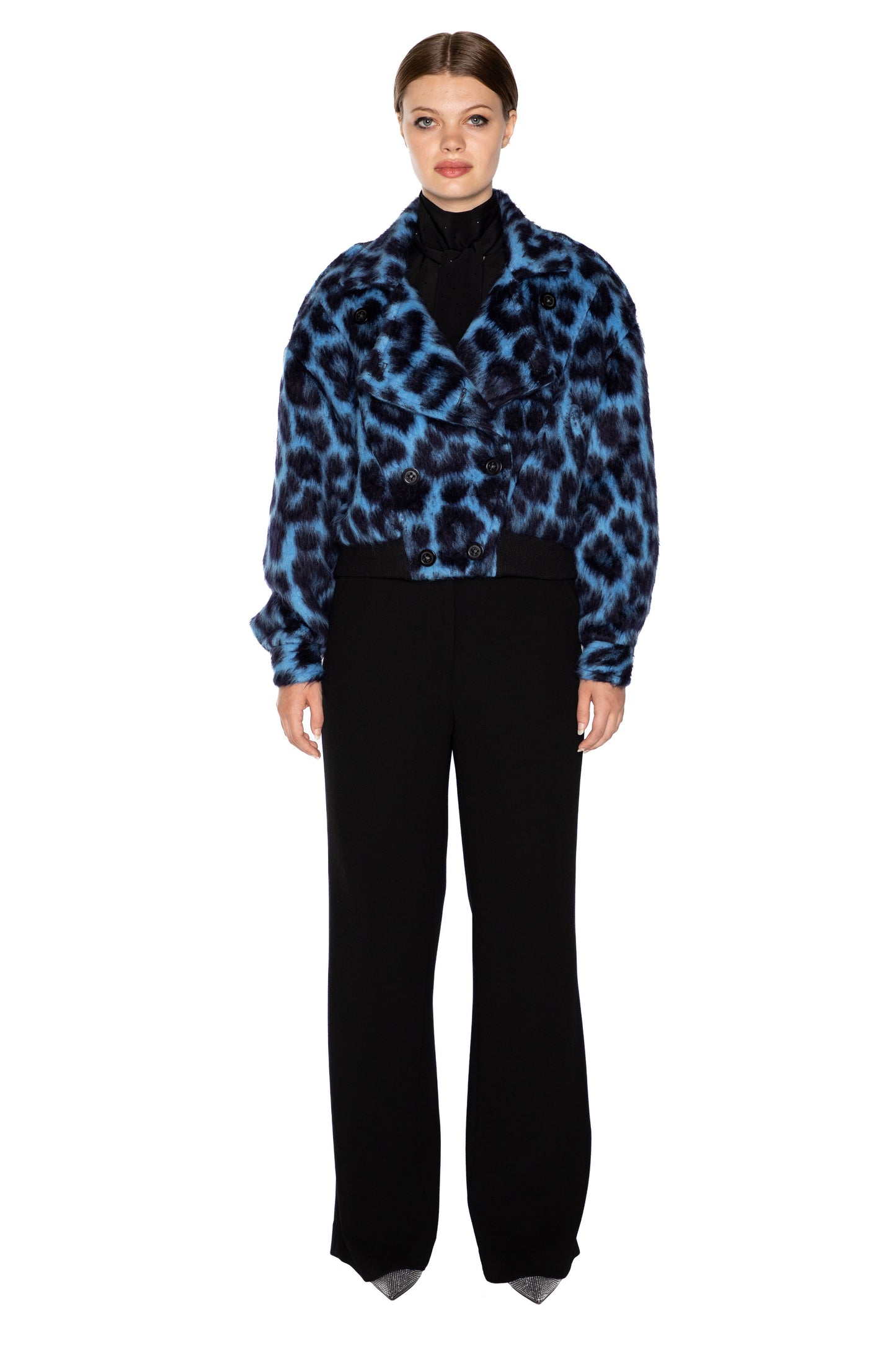 'LONDON LEOPARDO' DOUBLE BREASTED BOMBER - - Libertine