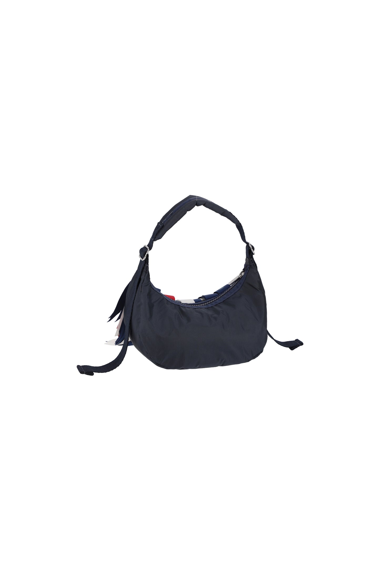 'RED WHITE AND BLUE' SMALL FRINGE HOBO - - Libertine