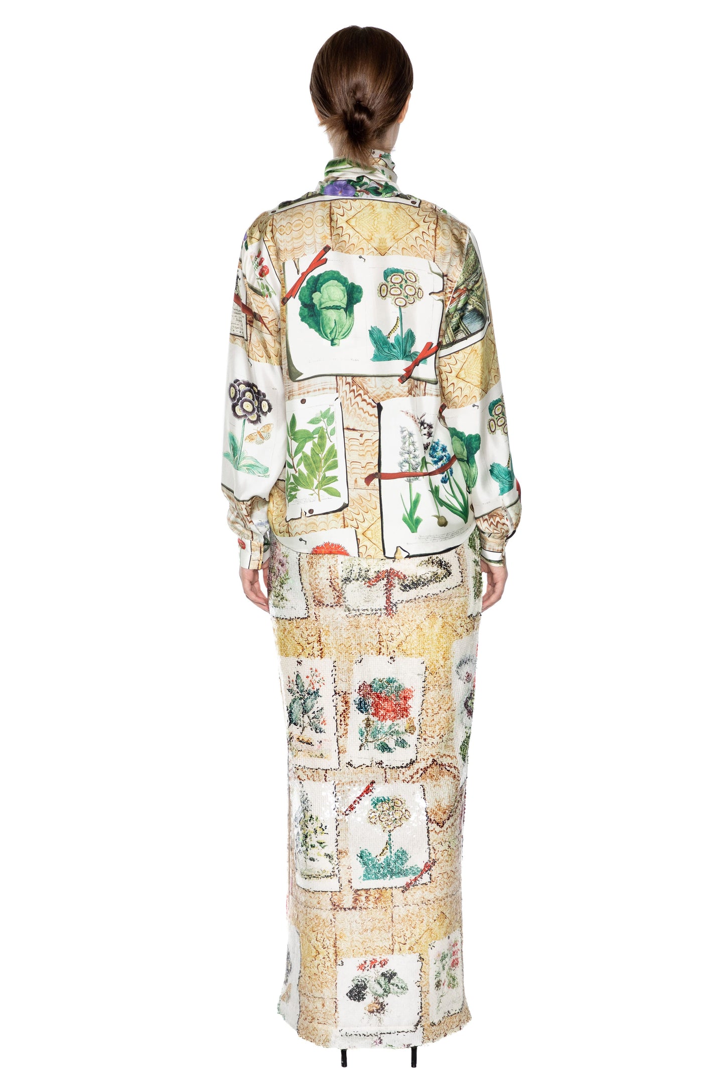 'COLEFAX' SLIM KEITH TIE BLOUSE - - Libertine