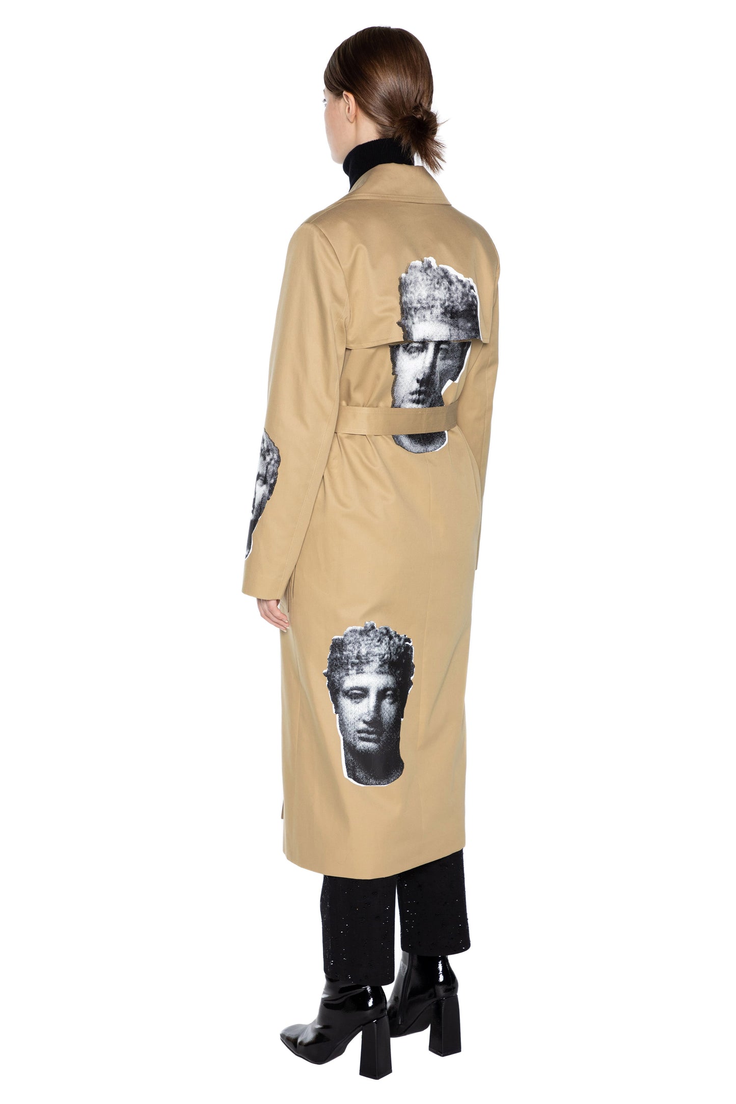 'CUPID AND PSYCHE' LONG LEAN TRENCH - - Libertine