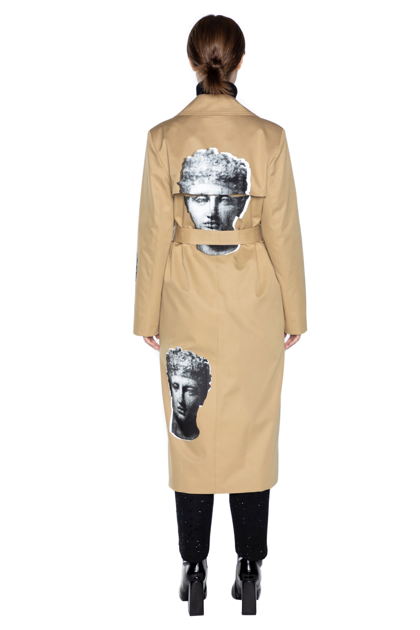 'CUPID AND PSYCHE' LONG LEAN TRENCH - - Libertine