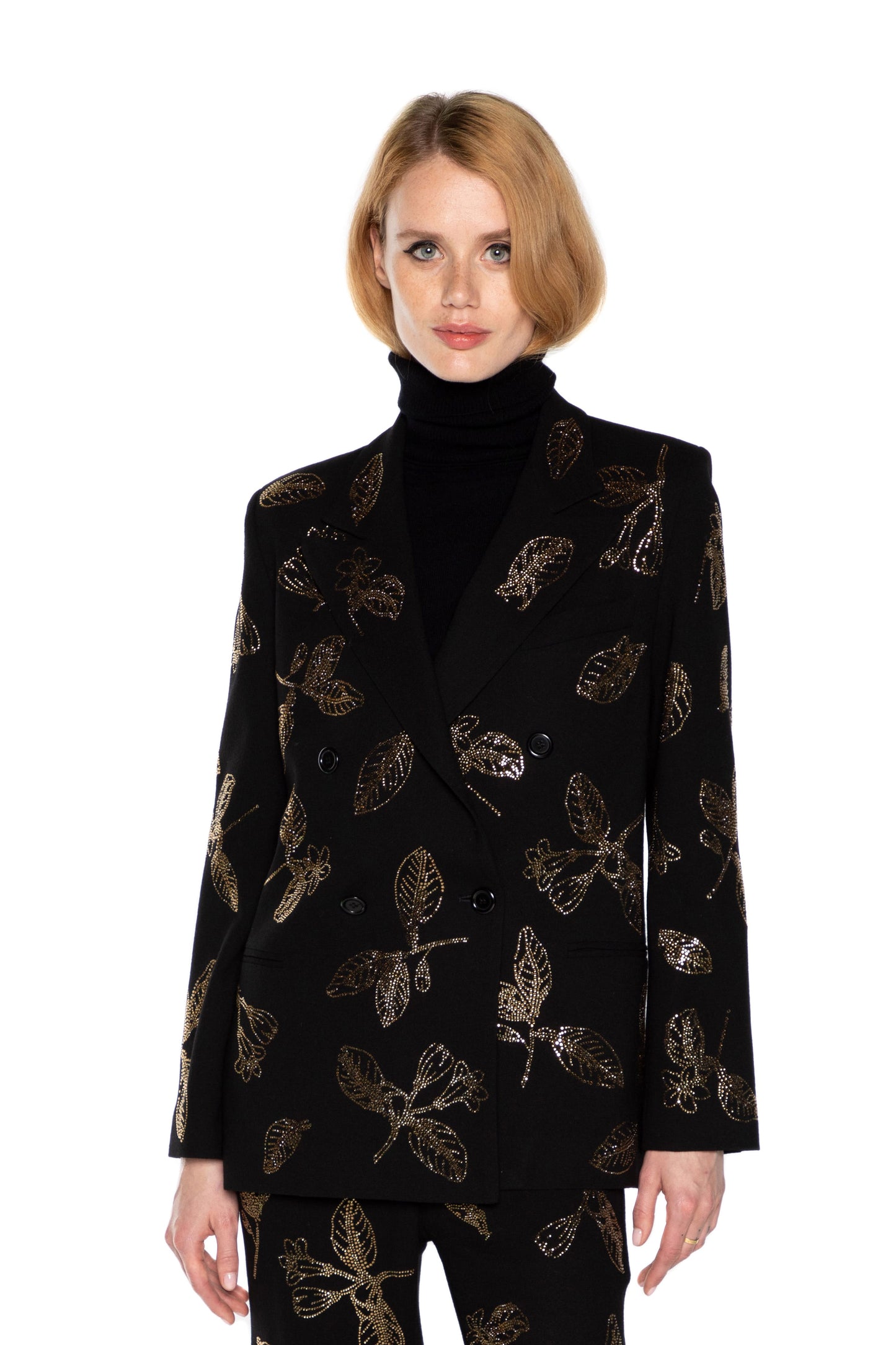 'GOLDEN LEAVES' DOUBLE BREASTED BLAZER - - Libertine