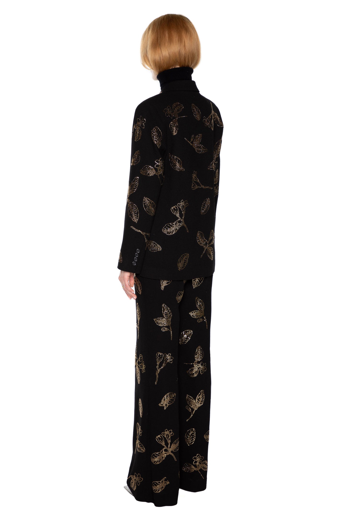 'GOLDEN LEAVES' DOUBLE BREASTED BLAZER - - Libertine