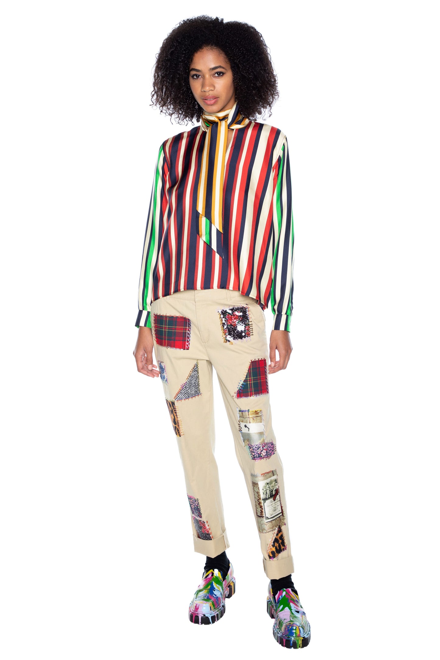 'PATCHWORK' WOMEN'S CHINOS - - Libertine