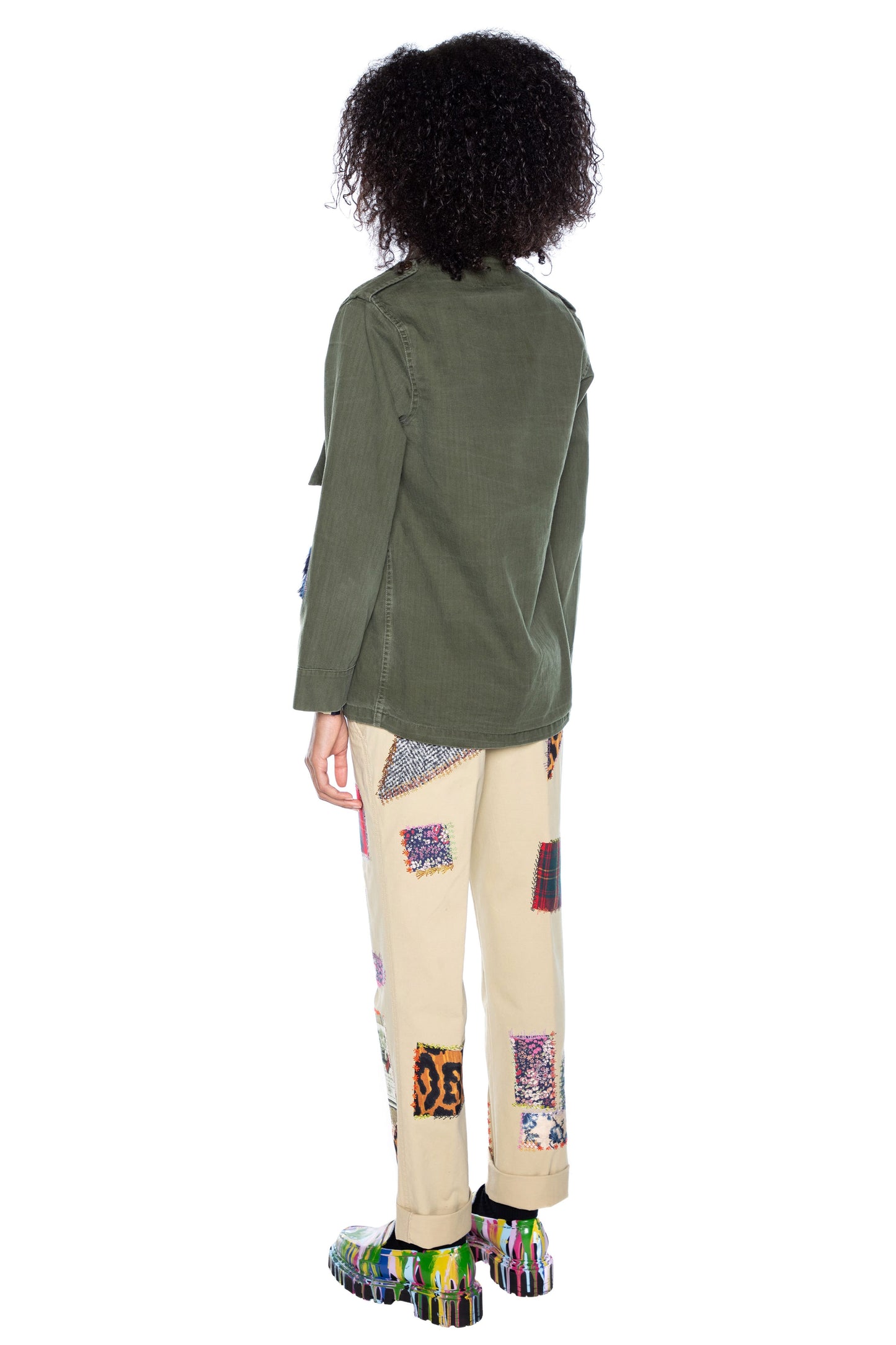 'PATCHWORK' VINTAGE FRENCH MILITARY JACKET - - Libertine