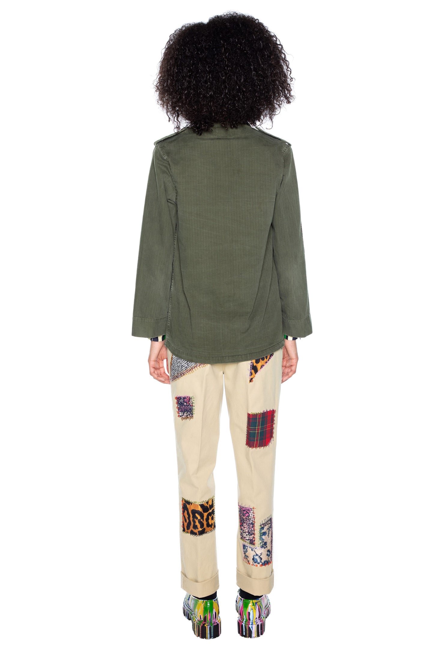 'PATCHWORK' VINTAGE FRENCH MILITARY JACKET - - Libertine