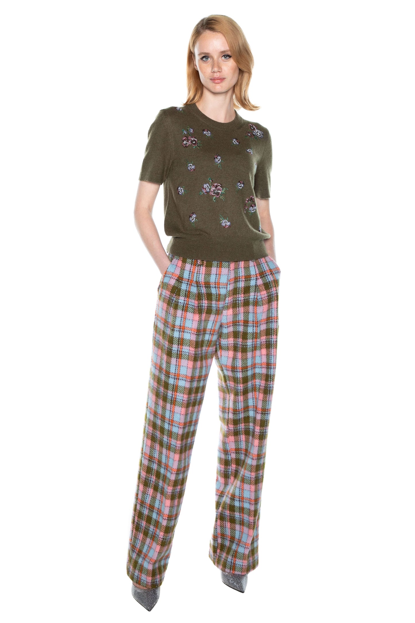 'PANSIES' SHORT SLEEVE PULLOVER - - Libertine