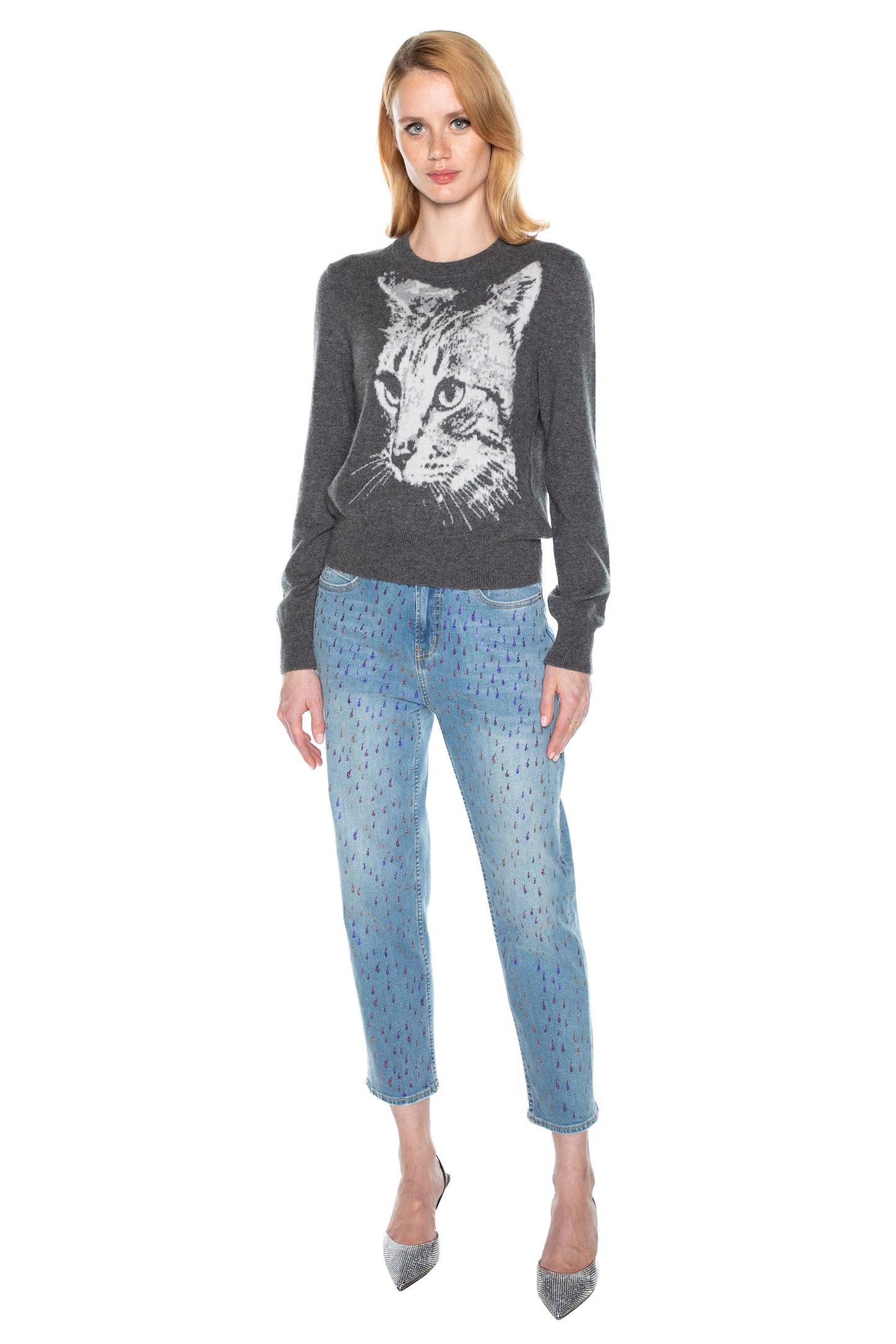 'CAT PEOPLE' SHRUNKEN PULLOVER - - Libertine