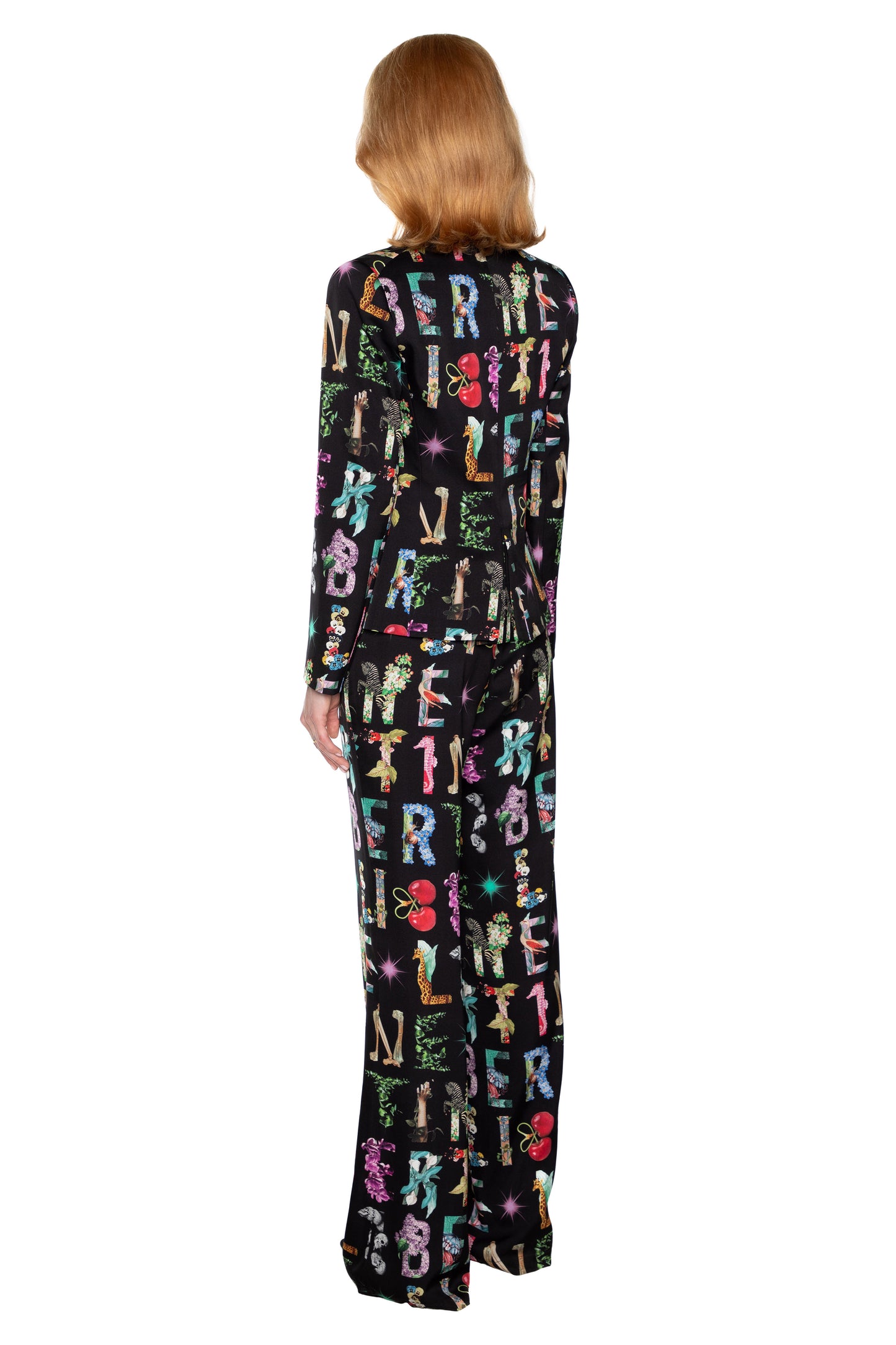 'DECO LETTERS' L/S SHORT BLAZER - - Libertine