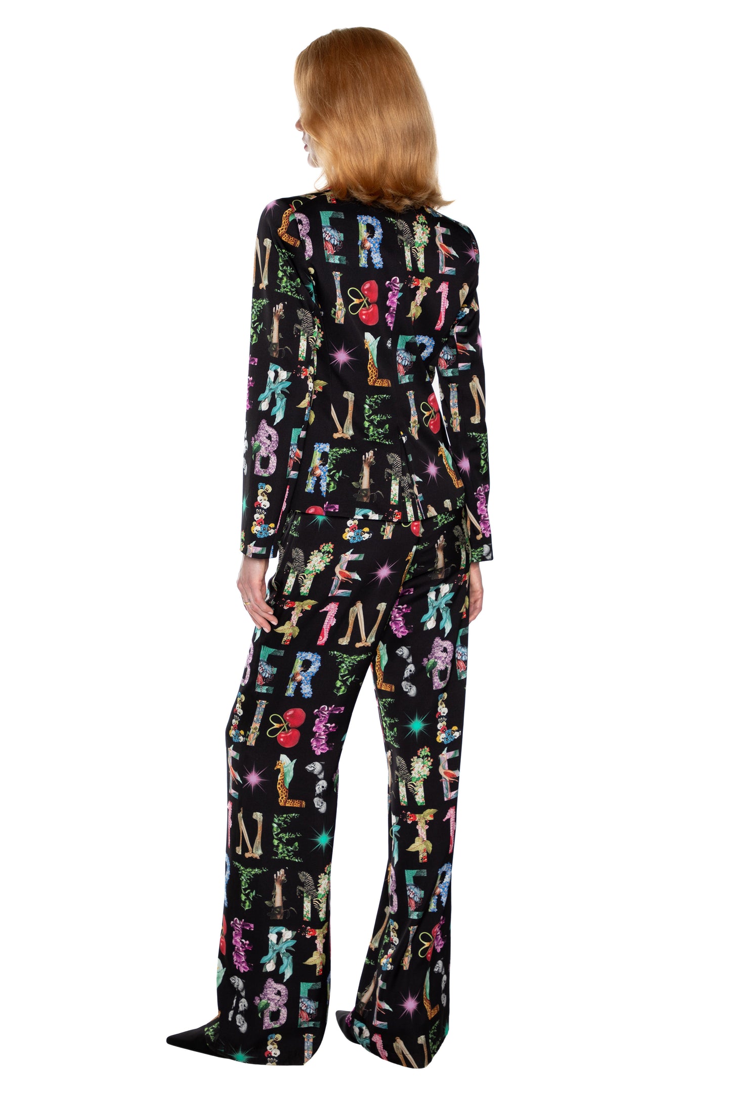 'DECO LETTERS' L/S SHORT BLAZER - - Libertine