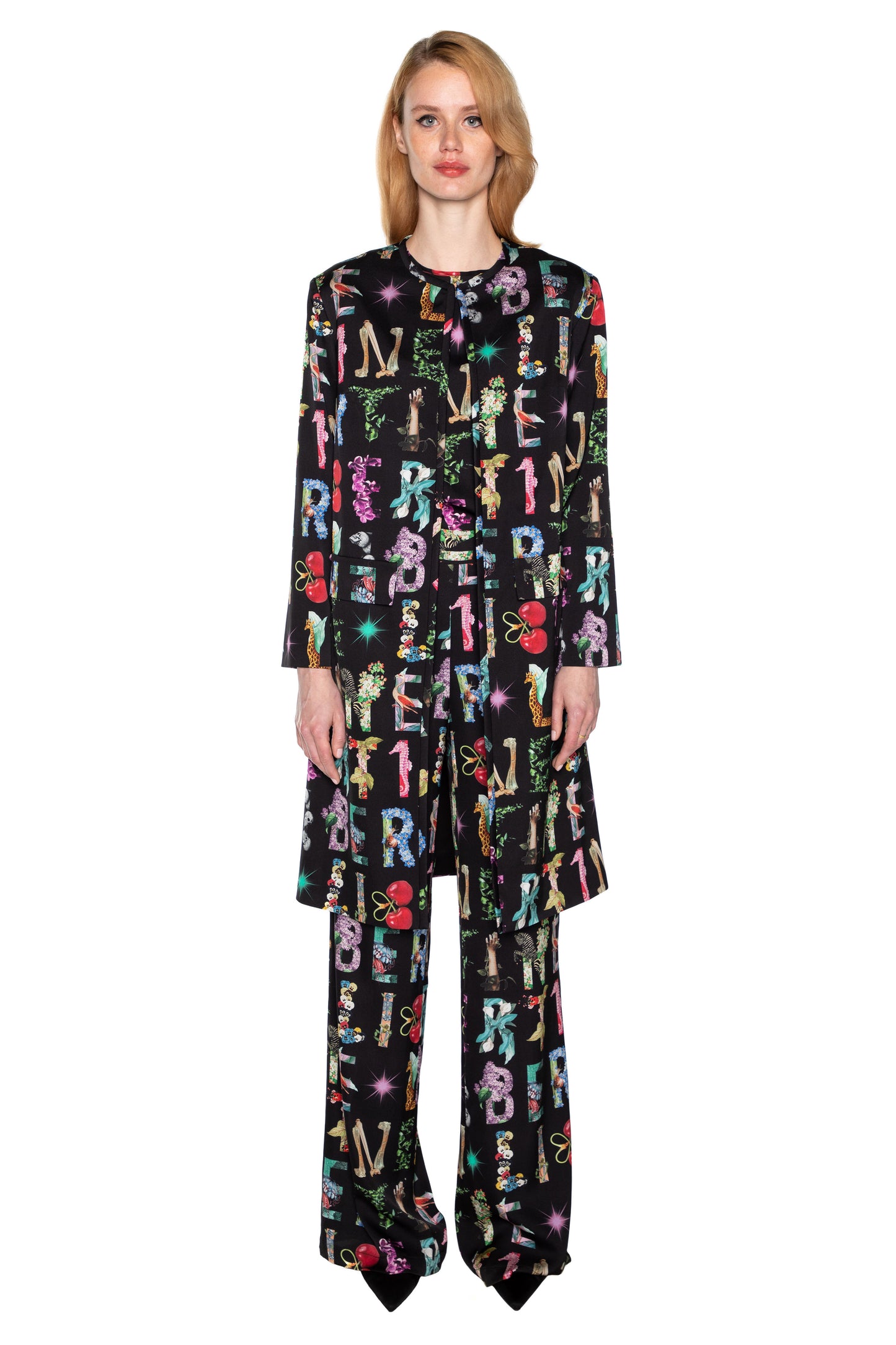 'DECO LETTERS' L/S DUSTER - - Libertine