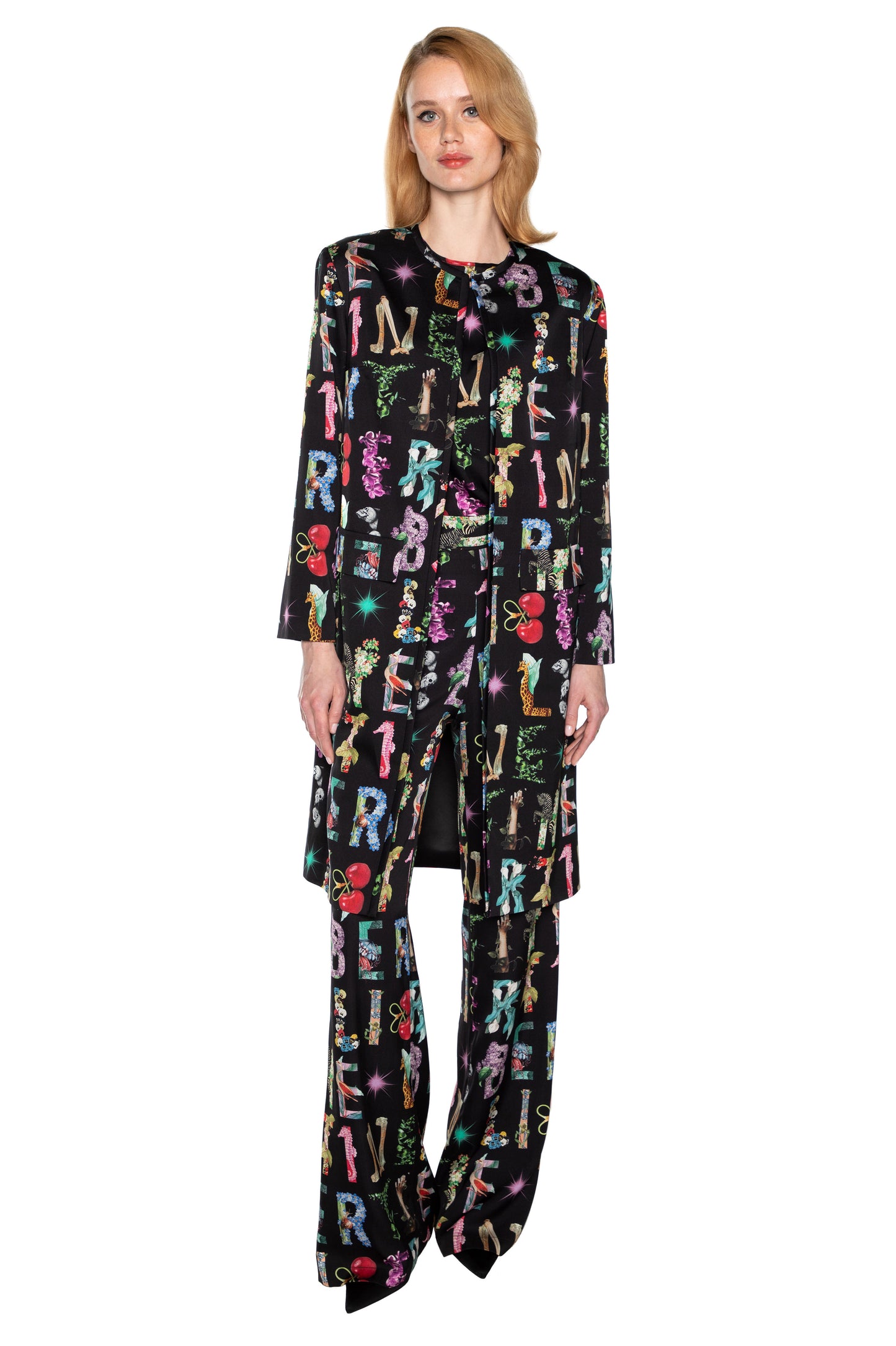 'DECO LETTERS' L/S DUSTER - - Libertine