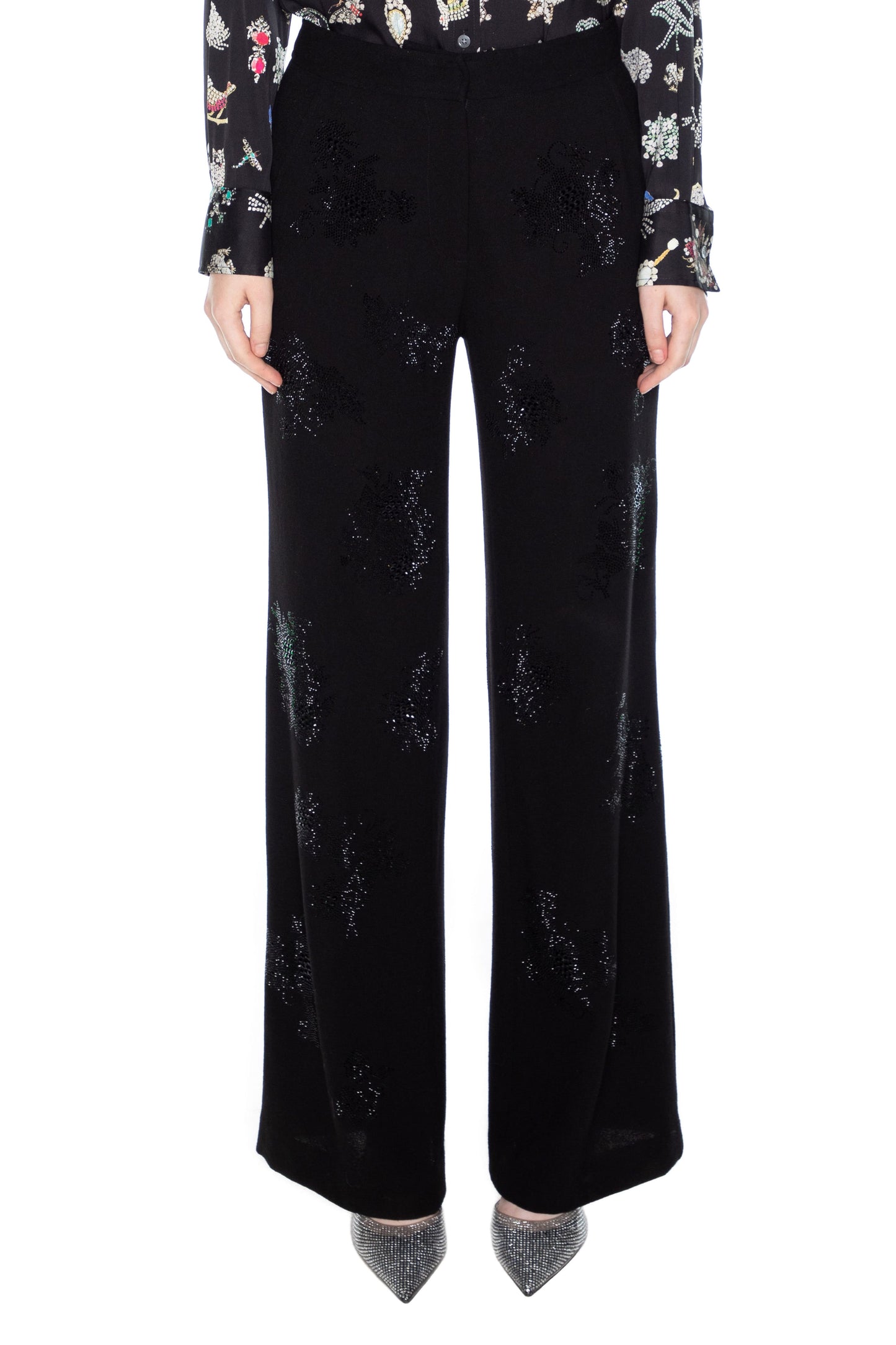 'GOTHIC GARDEN' WIDE LEG PANTS - - Libertine
