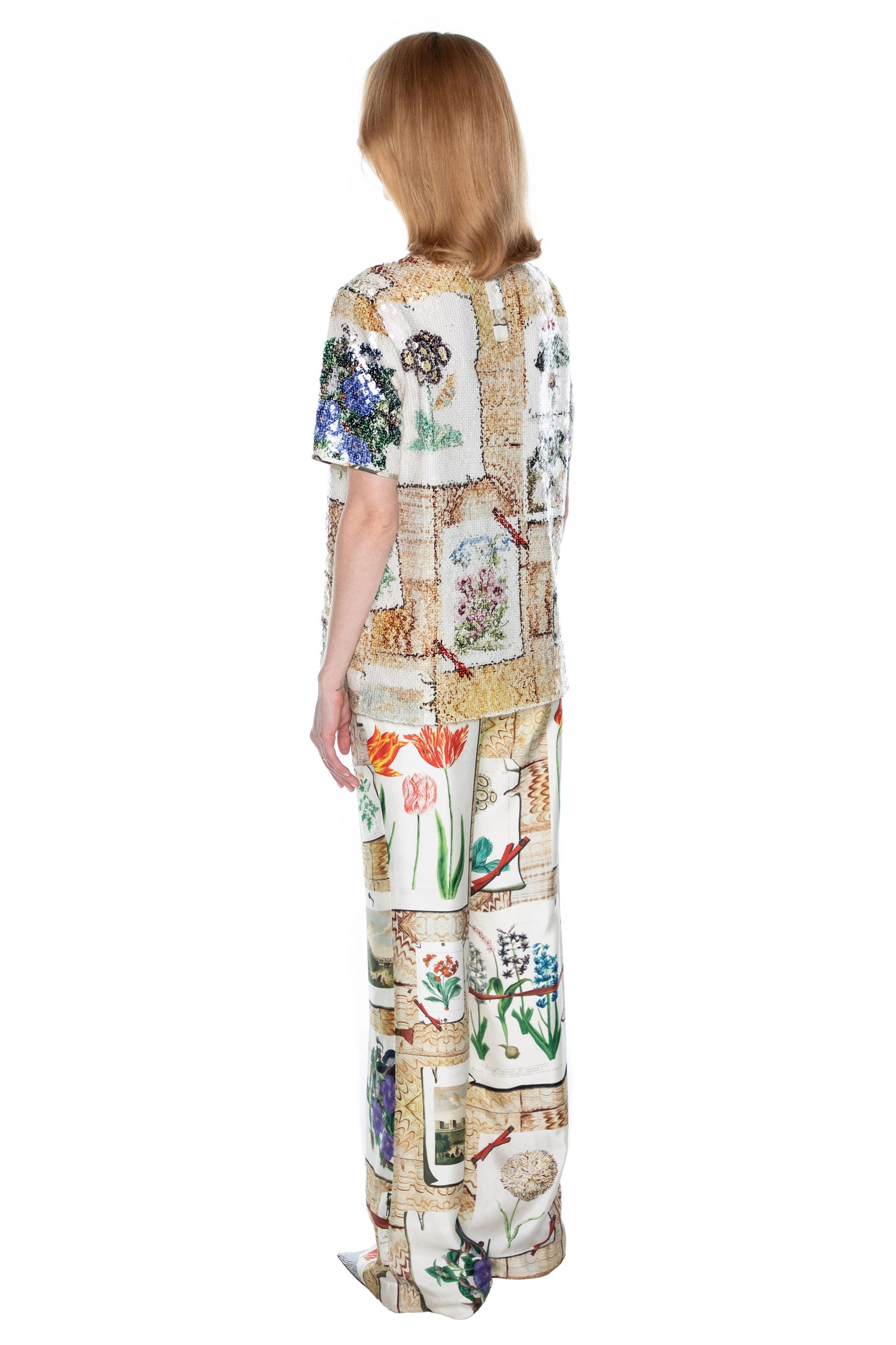 SEQUIN 'COLEFAX' SHORT SLEEVE BLOUSE - - Libertine