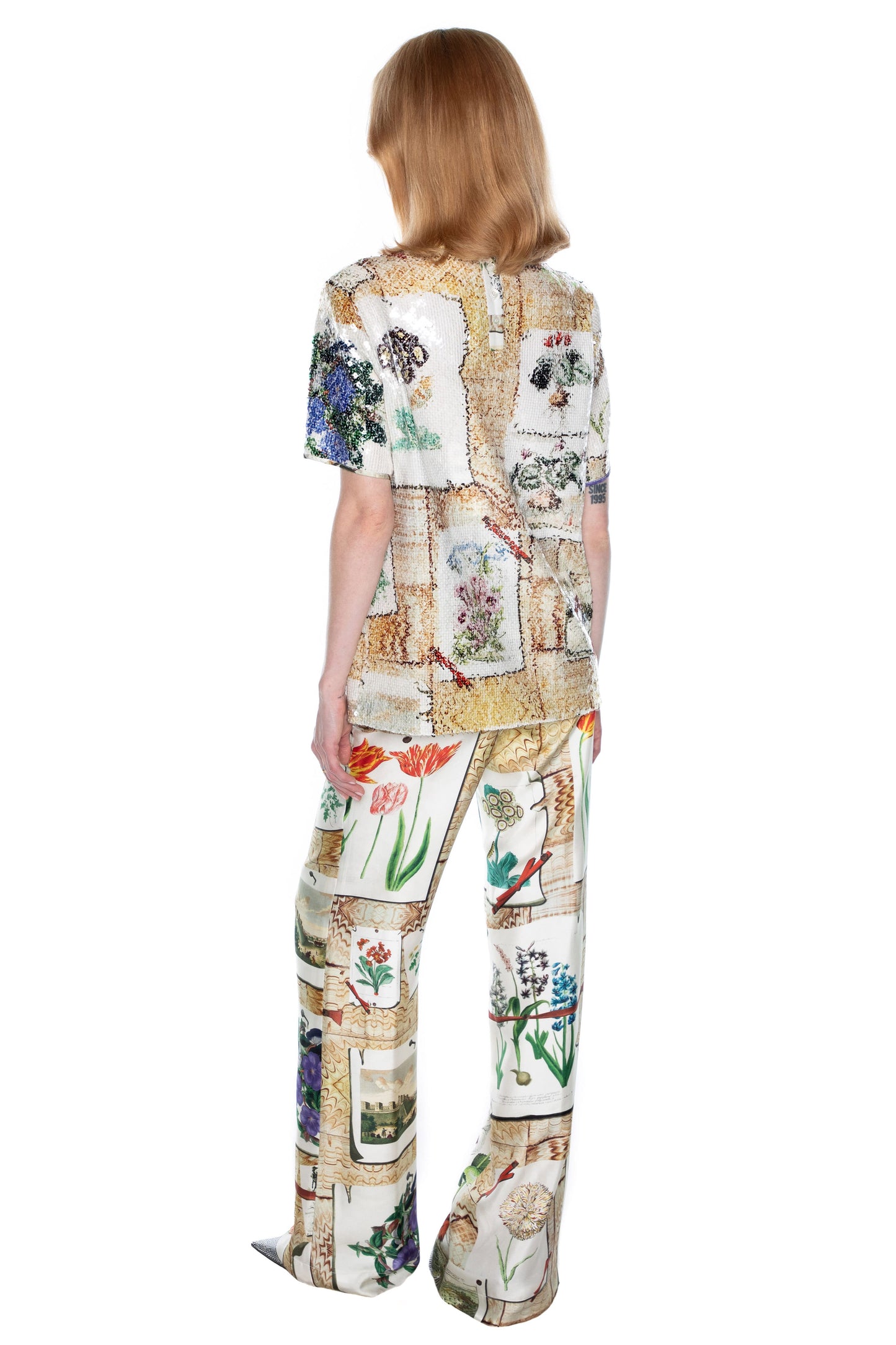 SEQUIN 'COLEFAX' SHORT SLEEVE BLOUSE - - Libertine