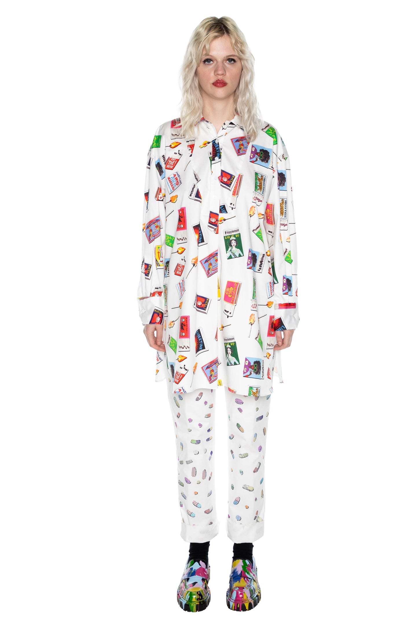 'MATCHBOOKS' OVERSIZED TUNIC - - Libertine