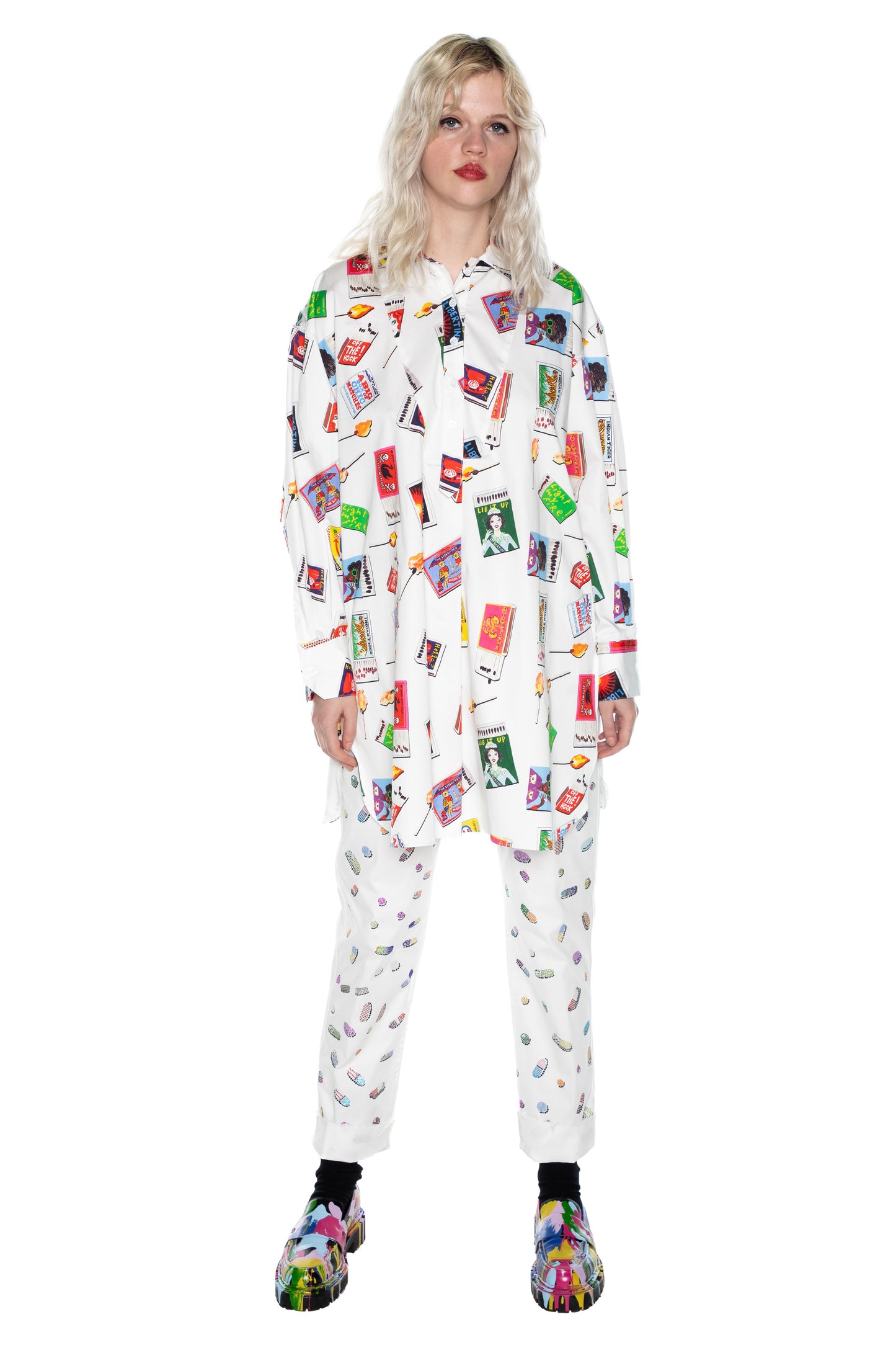 'MATCHBOOKS' OVERSIZED TUNIC - - Libertine