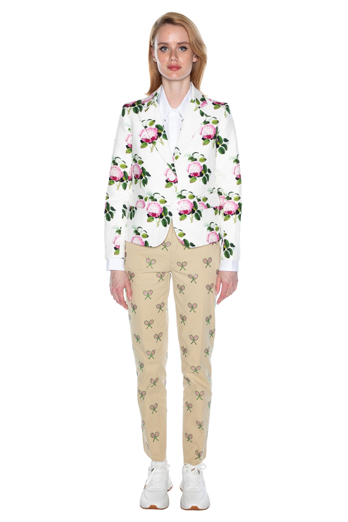 'ENGLISH GARDEN' L/S SHORT BLAZER - - Libertine