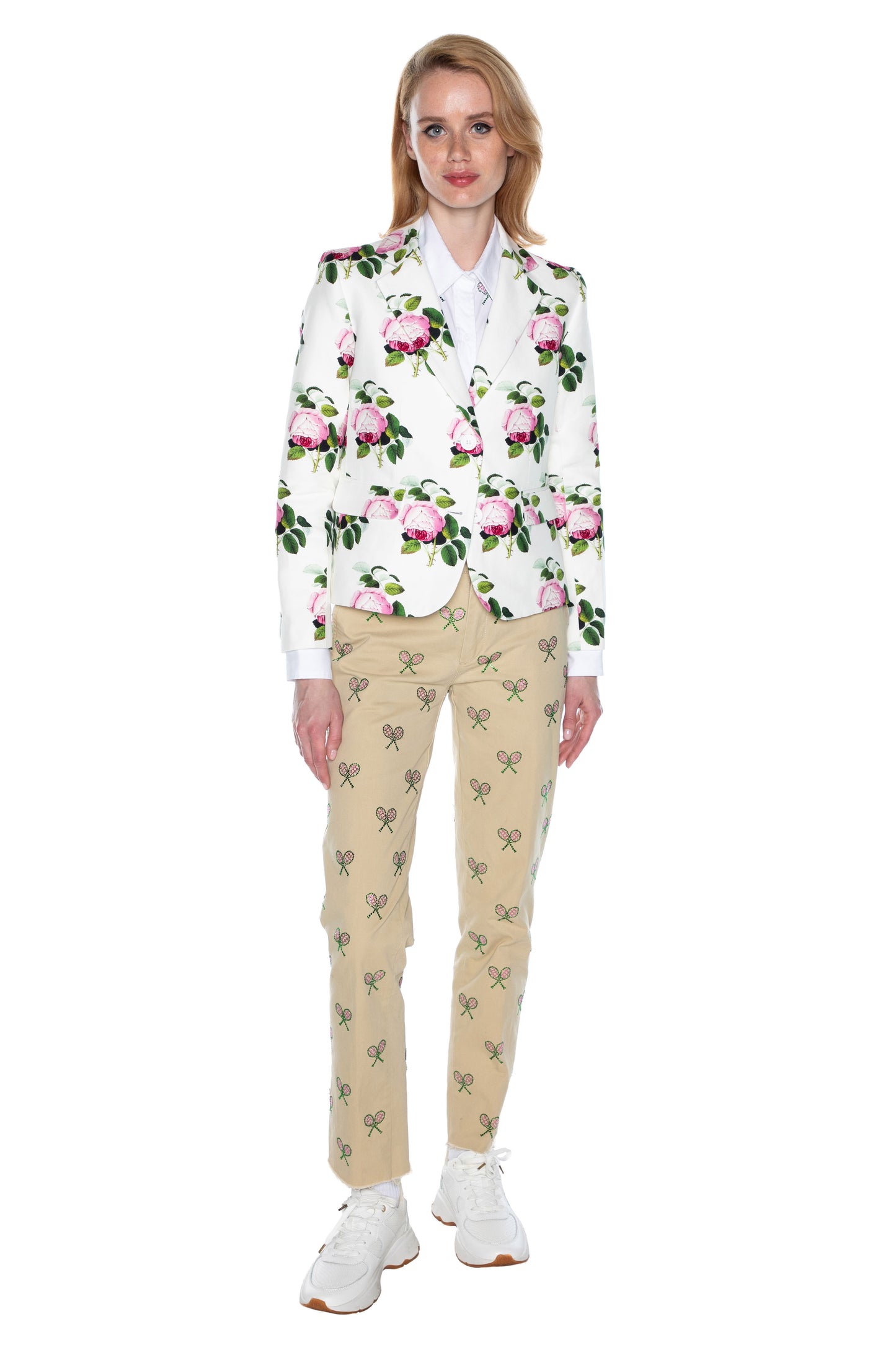 'ENGLISH GARDEN' L/S SHORT BLAZER - - Libertine