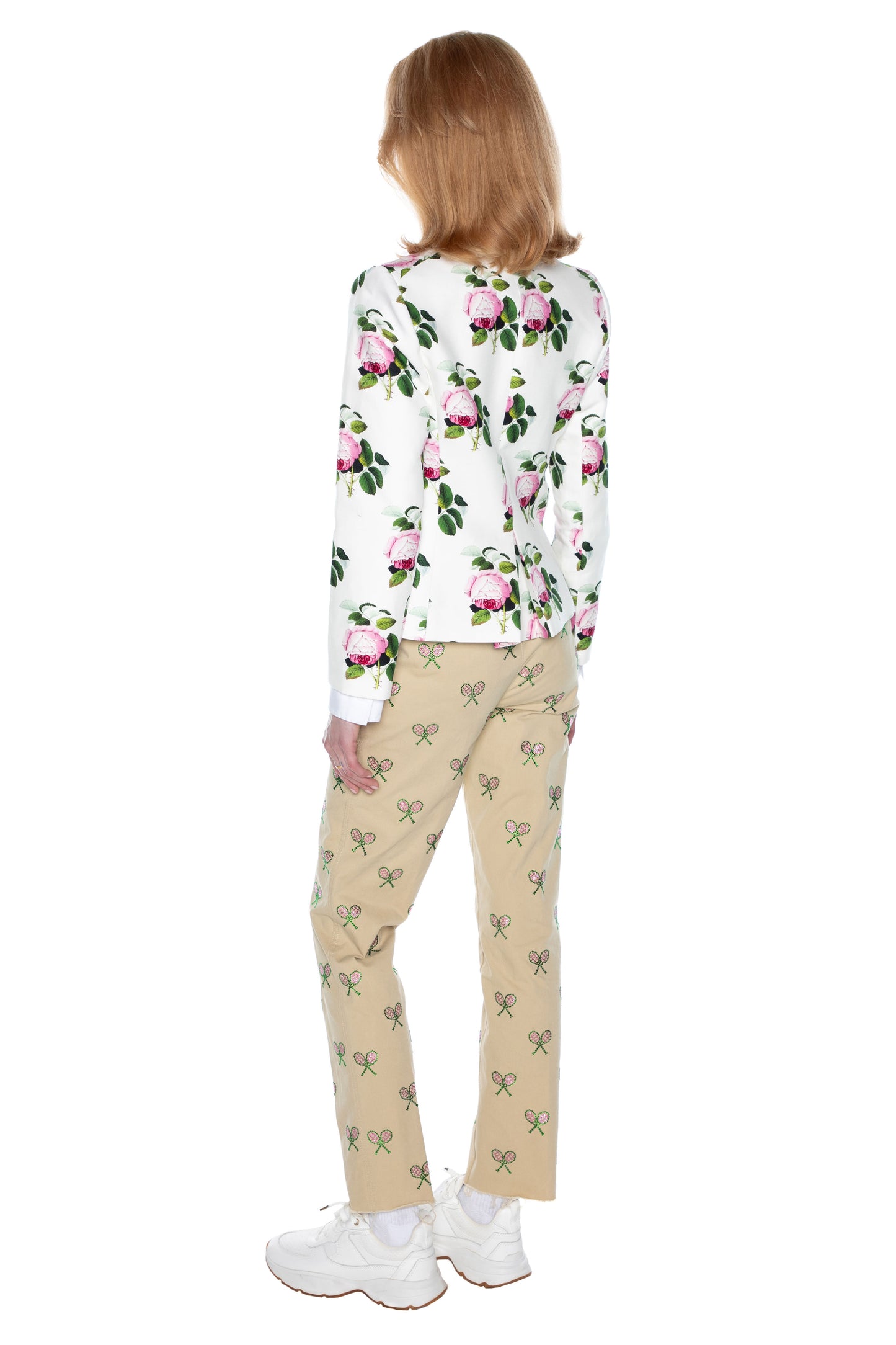 'EMBELLISHED GREEN 10 S N E 1' WOMEN'S CHINOS - - Libertine