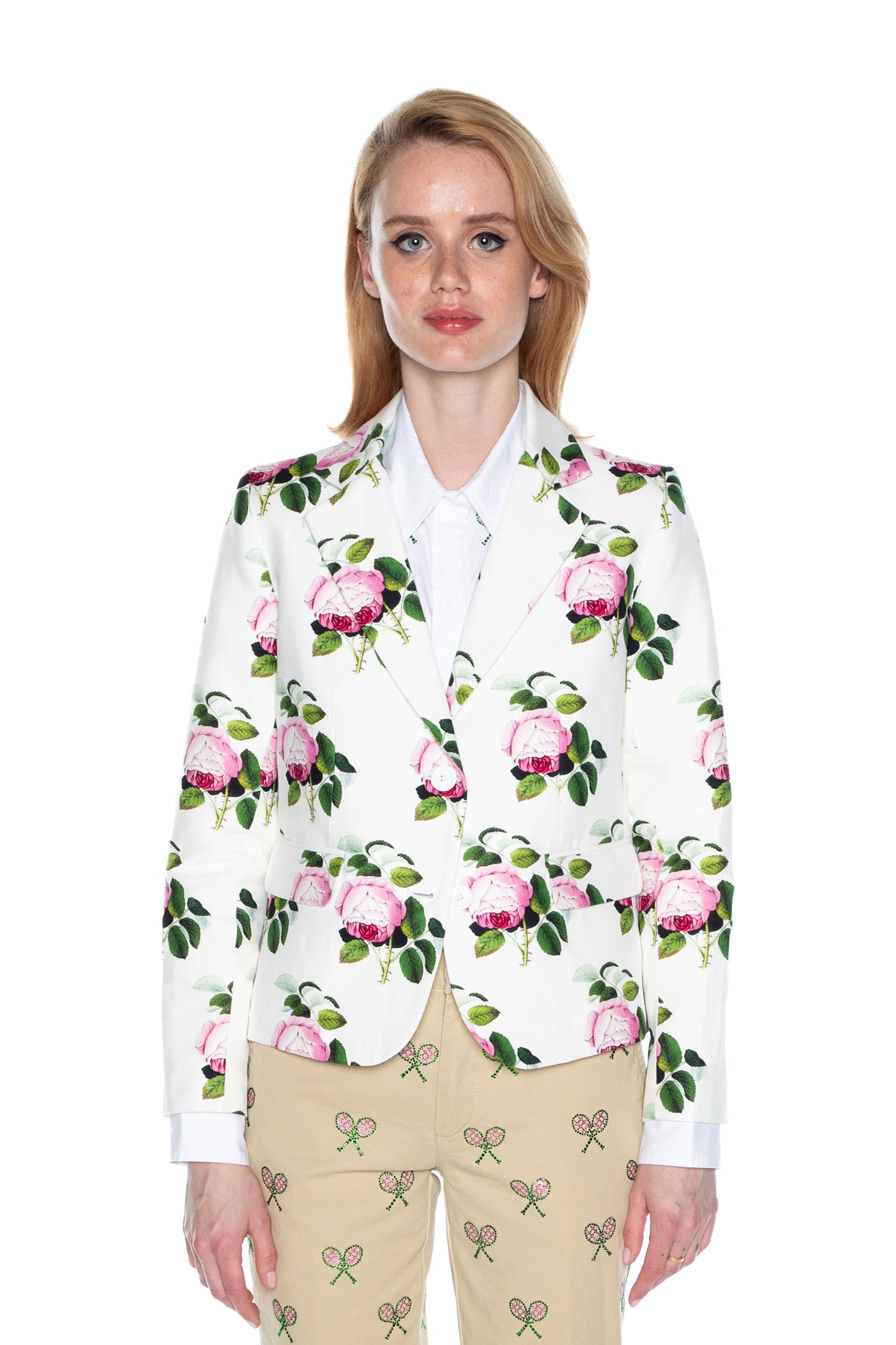 'ENGLISH GARDEN' L/S SHORT BLAZER - - Libertine